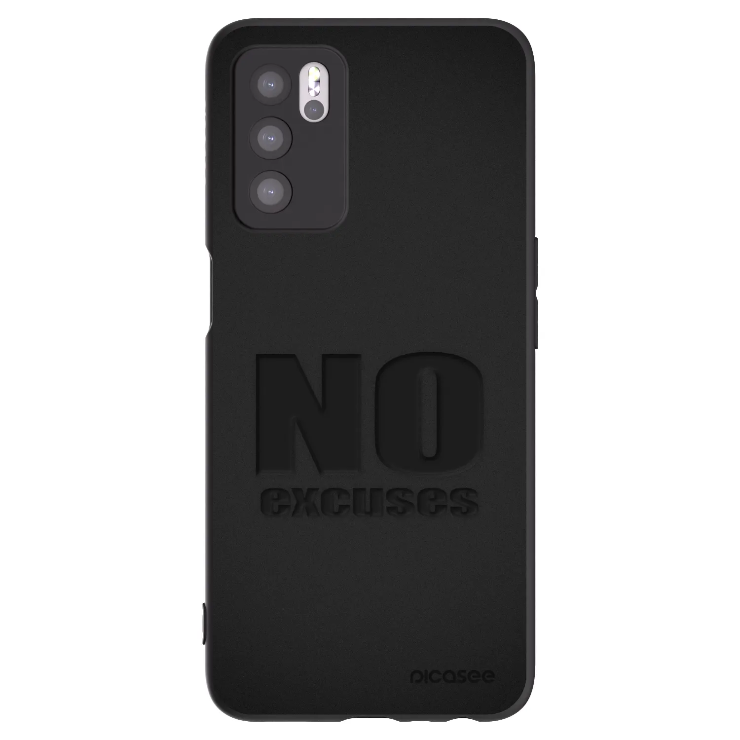 Picasee OPPO A16s Hülle - Schwarzes Silikon - No Excuses