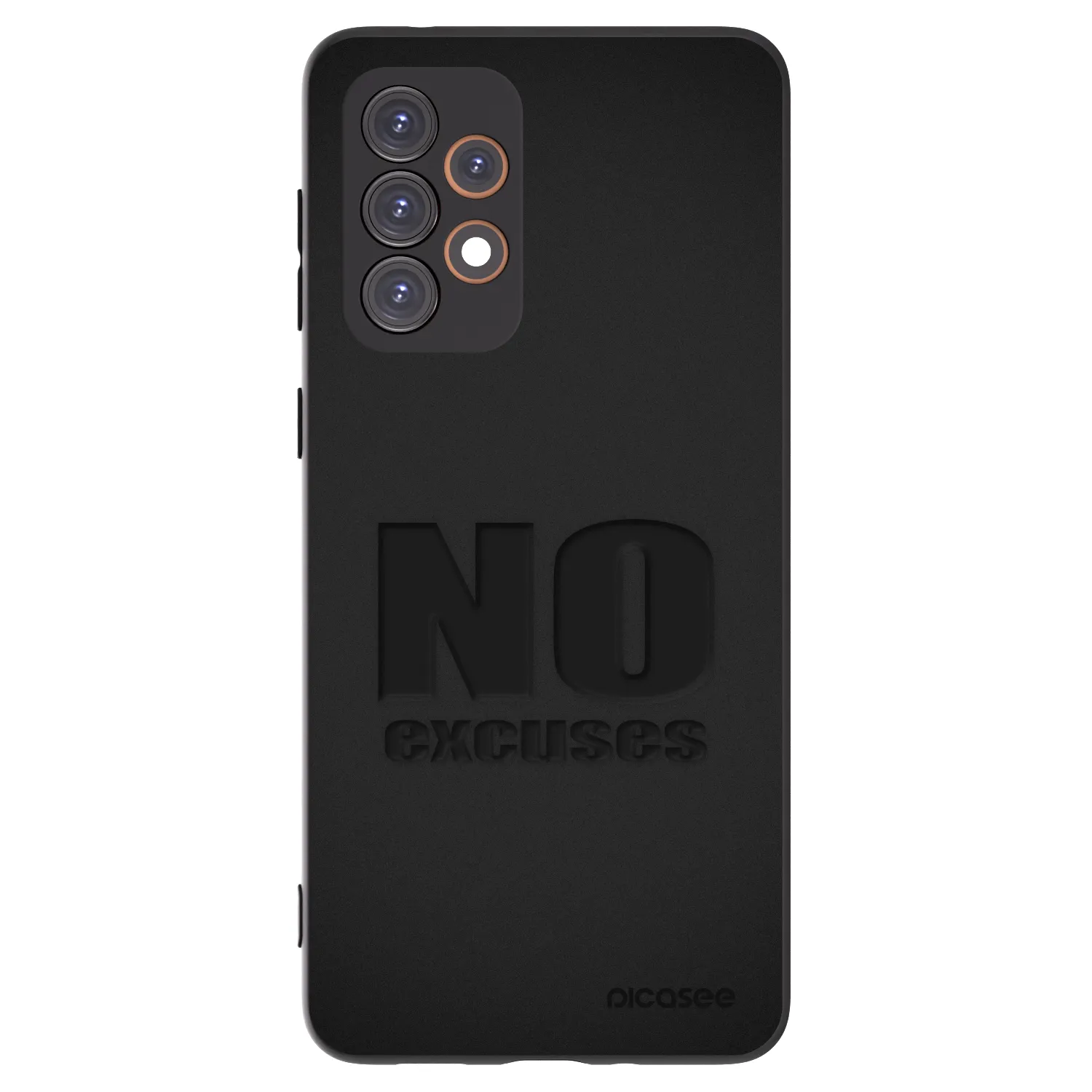 Picasee Samsung Galaxy A33 5G A336 Hülle - Schwarzes Silikon - No Excuses