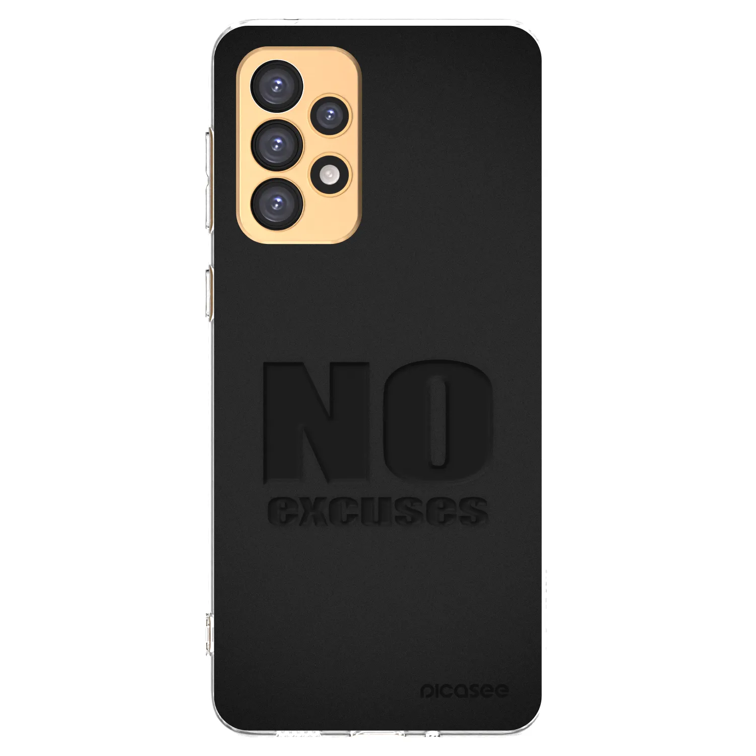 Picasee Samsung Galaxy A33 5G A336 Hülle - Transparentes Silikon - No Excuses