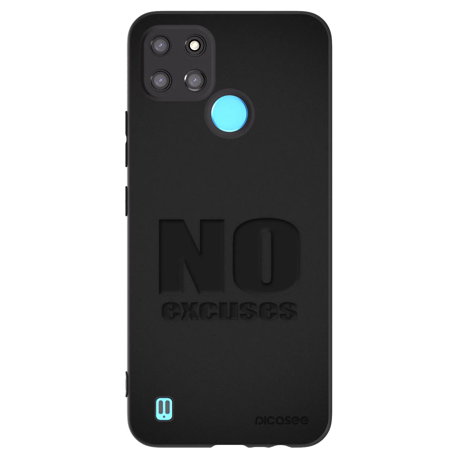 Picasee Realme C21Y Hülle - Schwarzes Silikon - No Excuses