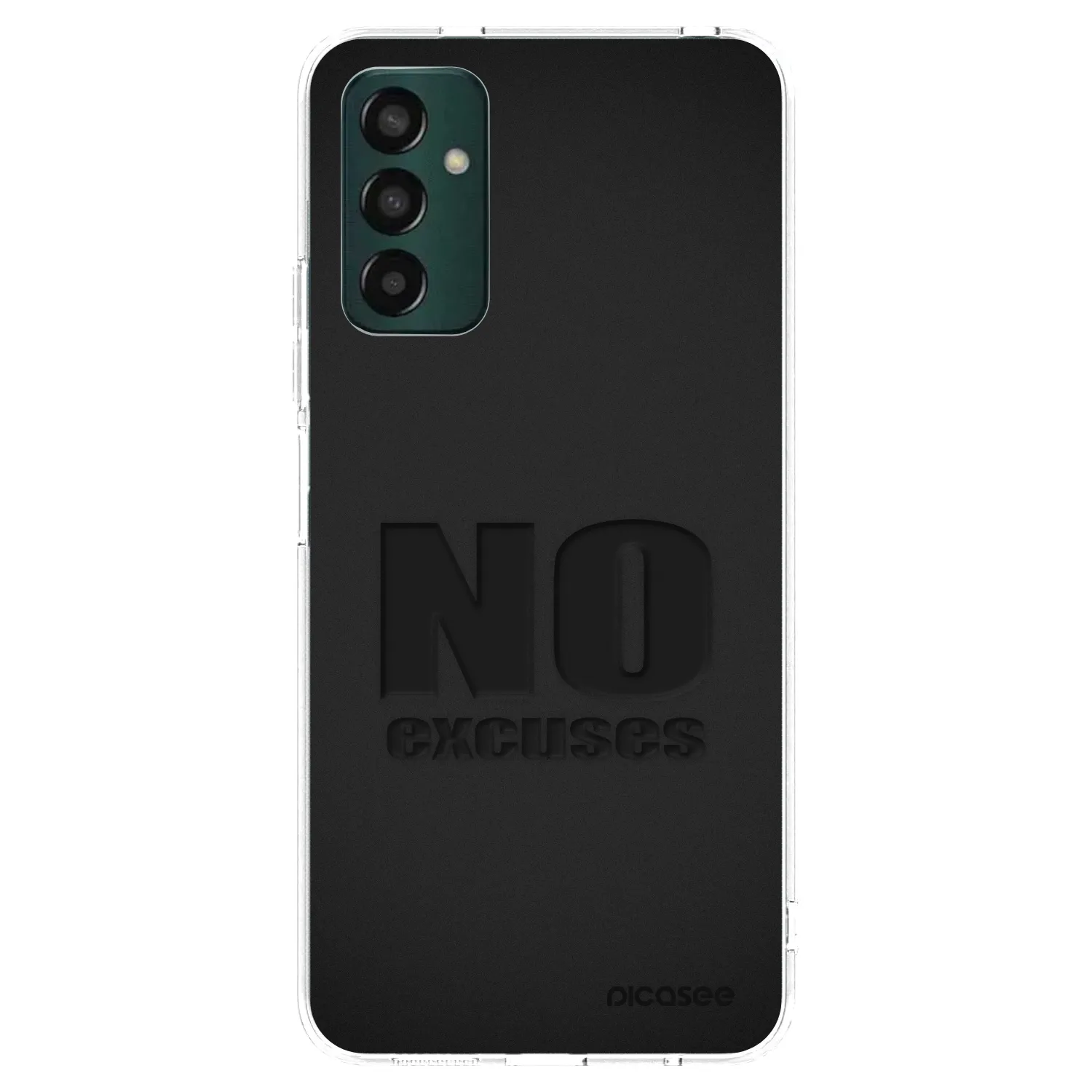Picasee Samsung Galaxy M13 M135F Hülle - Transparentes Silikon - No Excuses