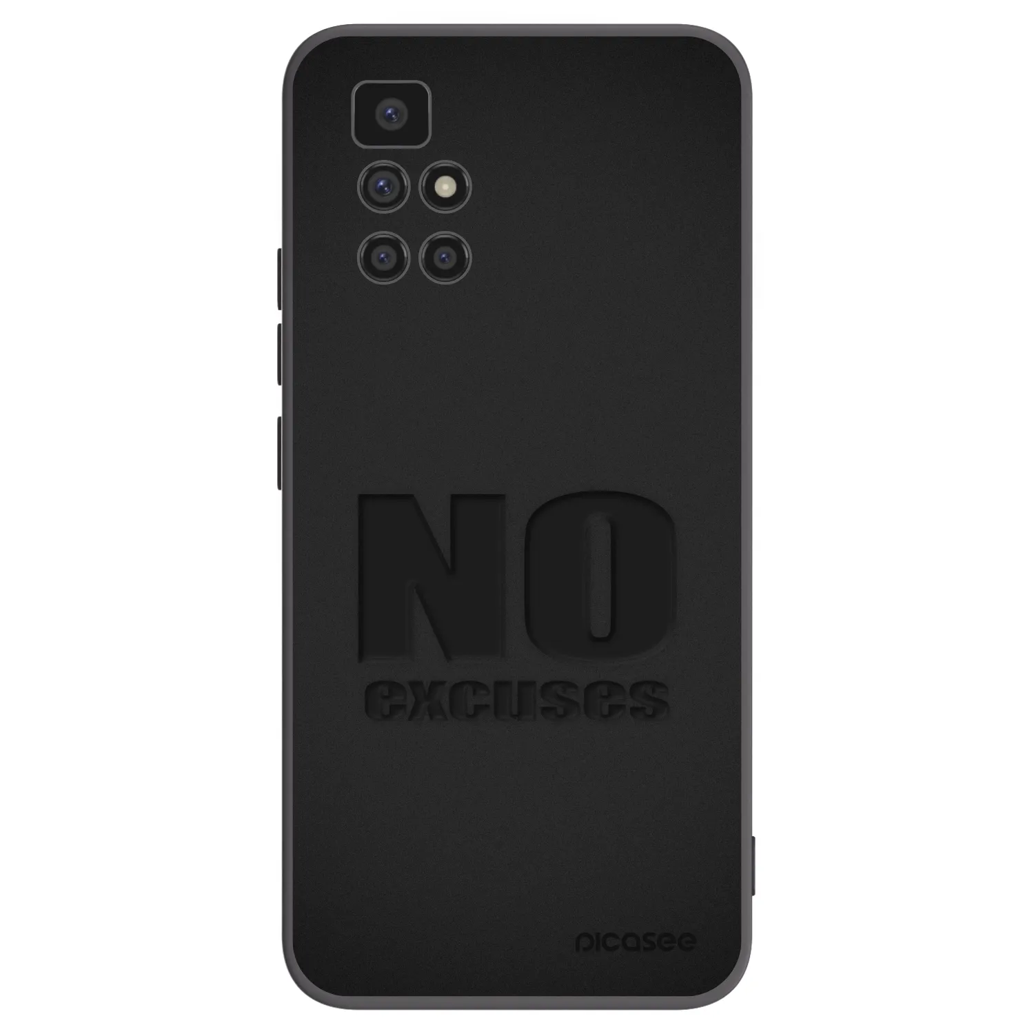 Picasee Xiaomi Redmi 10 (2022) Hülle - Schwarzes Silikon - No Excuses