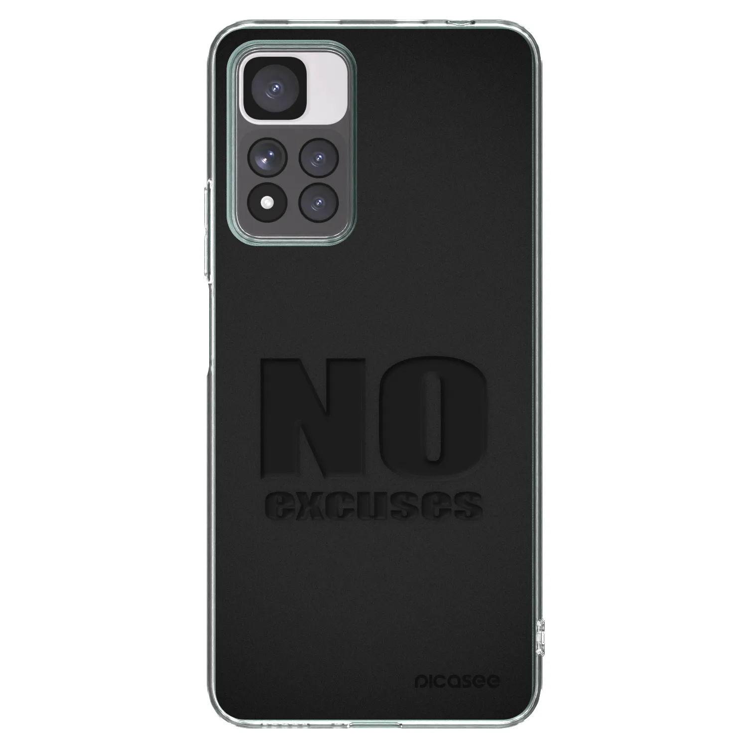 Picasee Xiaomi Redmi Note 11 Pro+ 5G Hülle - Transparentes Silikon - No Excuses