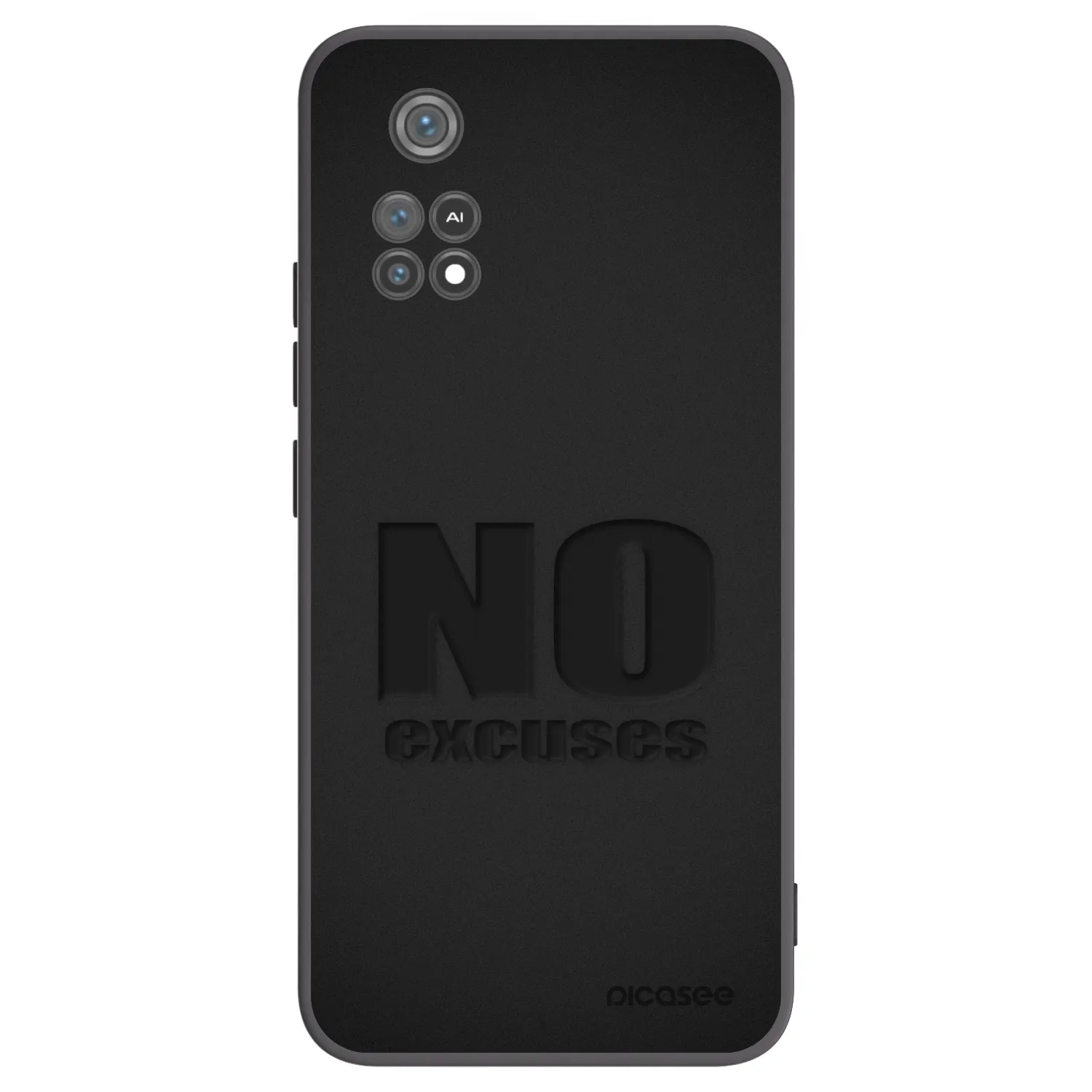 Picasee Xiaomi Poco M4 Pro Hülle - Schwarzes Silikon - No Excuses