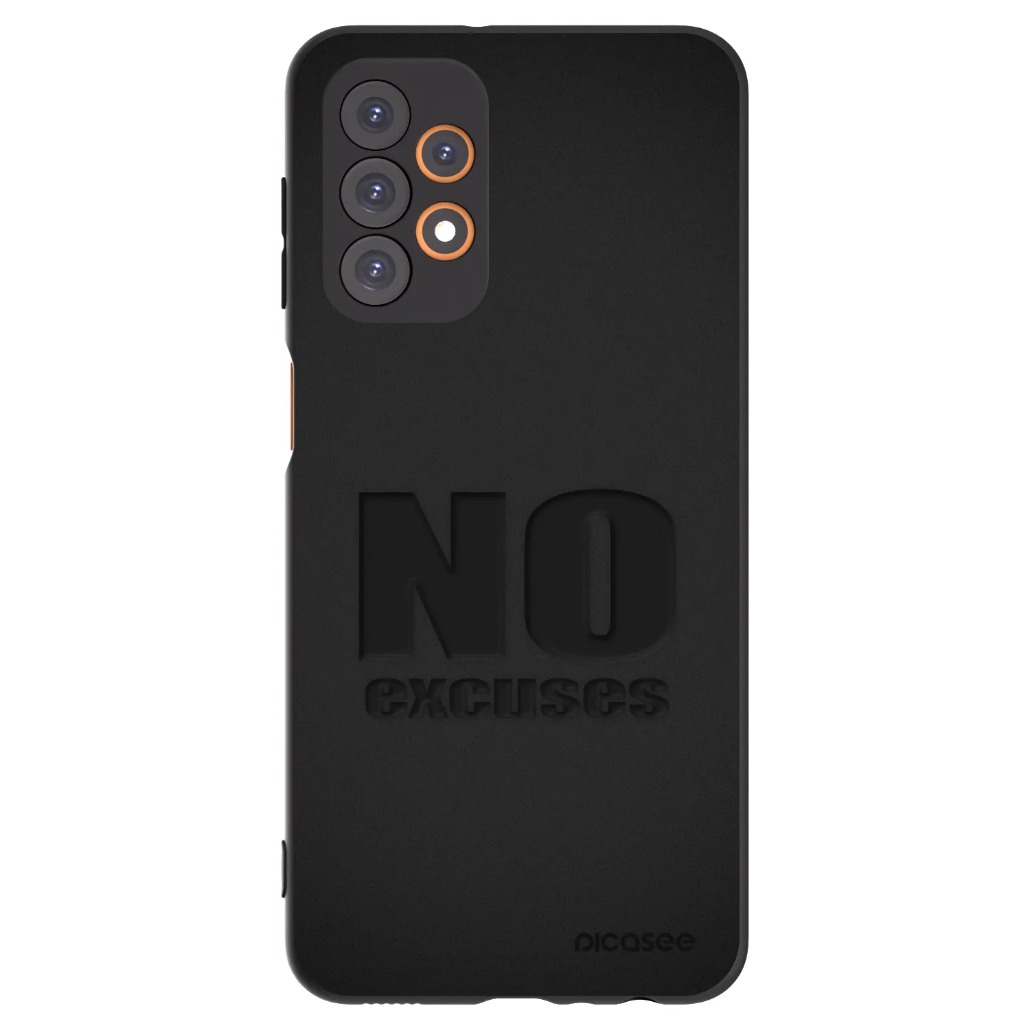 Picasee Samsung Galaxy A23 A236B 5G Hülle - Schwarzes Silikon - No Excuses