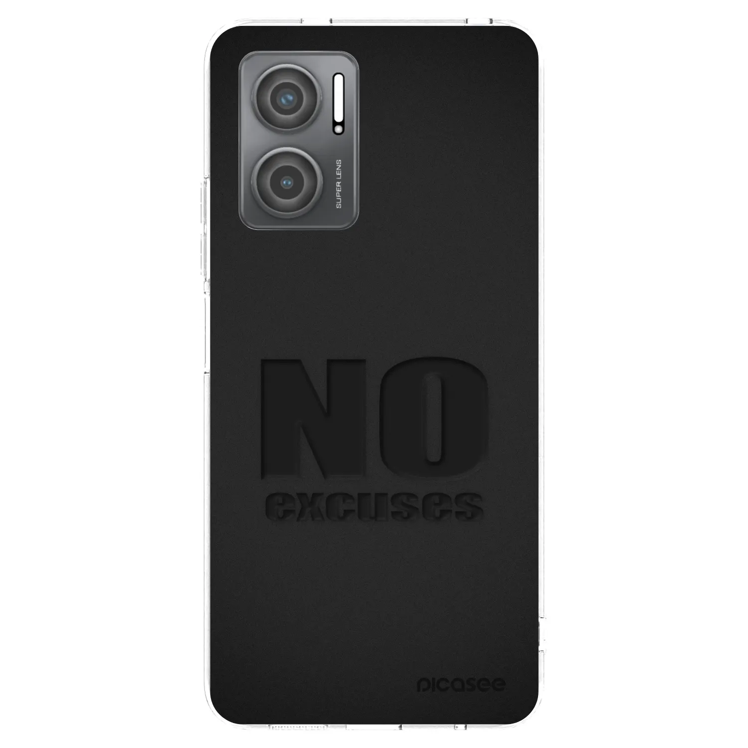 Picasee Xiaomi Redmi 10 5G Hülle - Transparentes Silikon - No Excuses