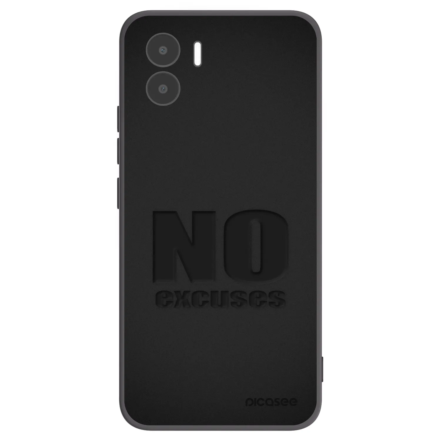Picasee Xiaomi Redmi A1 Hülle - Schwarzes Silikon - No Excuses