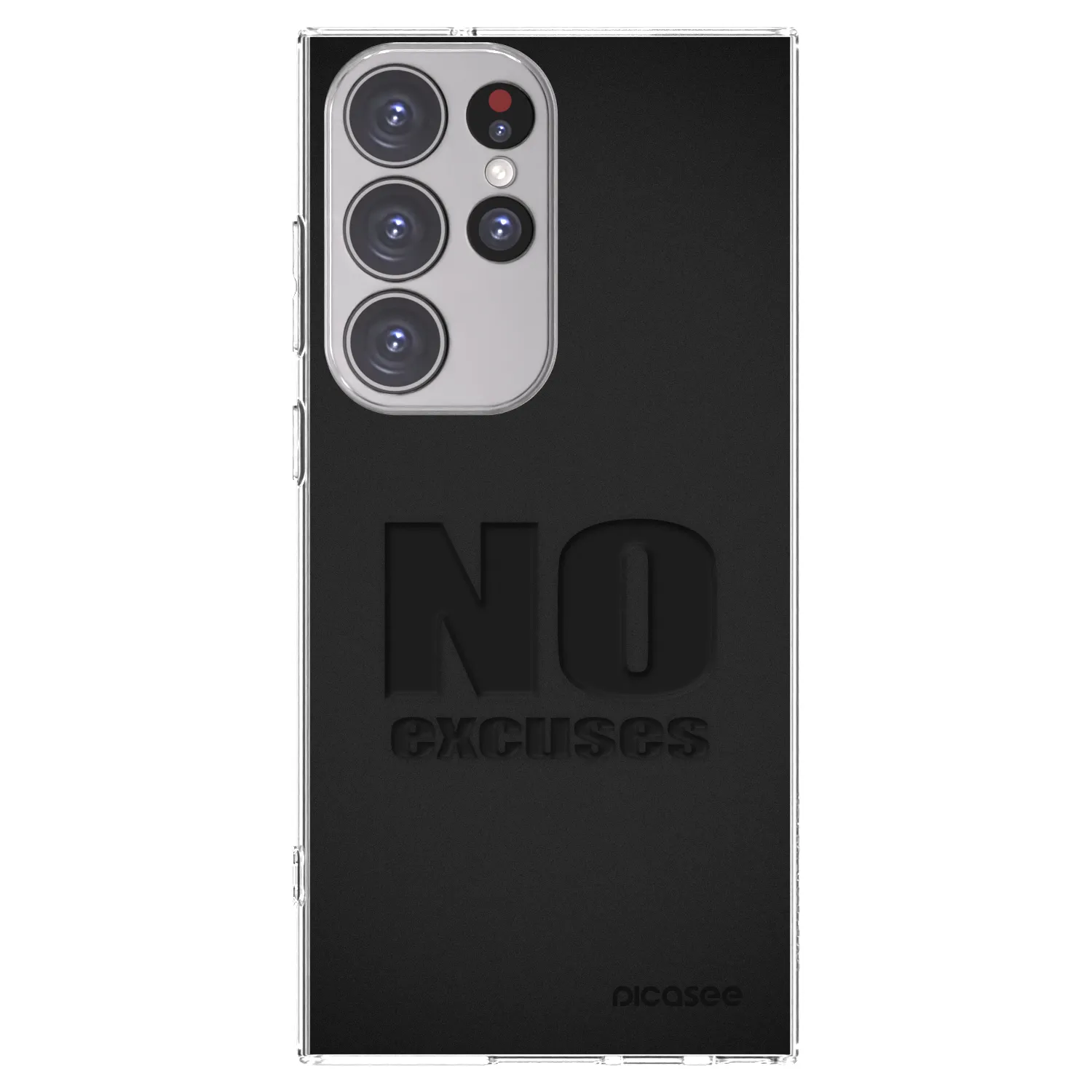 Picasee Samsung Galaxy S23 Ultra 5G Hülle - Transparentes Silikon - No Excuses