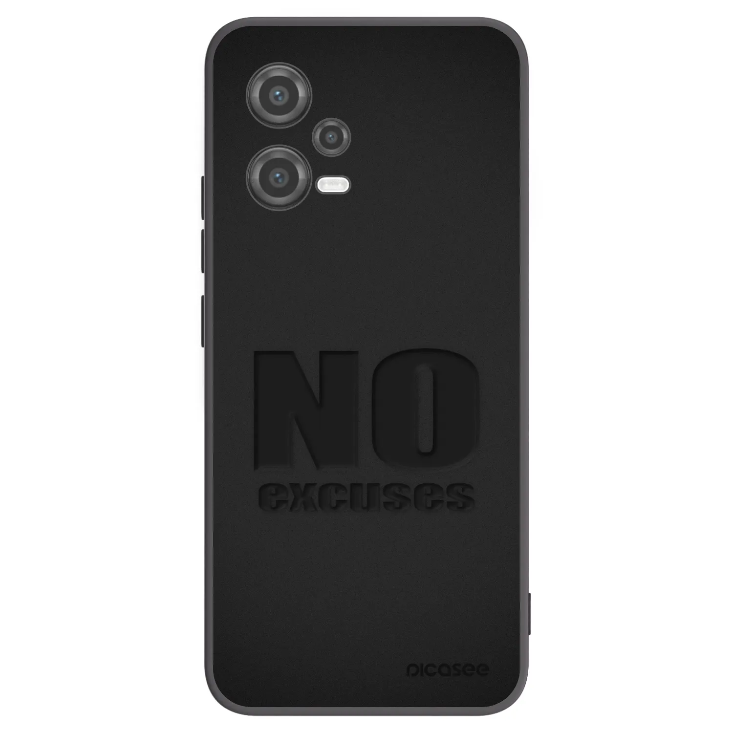 Picasee Xiaomi Poco X5 Hülle - Schwarzes Silikon - No Excuses