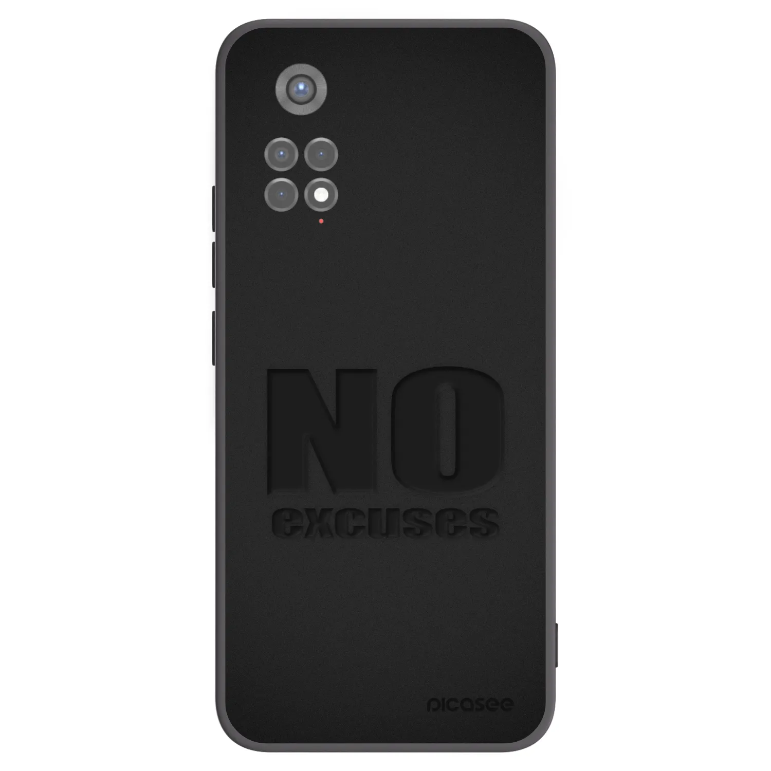 Picasee Xiaomi Redmi Note 11S 5G Hülle - Schwarzes Silikon - No Excuses