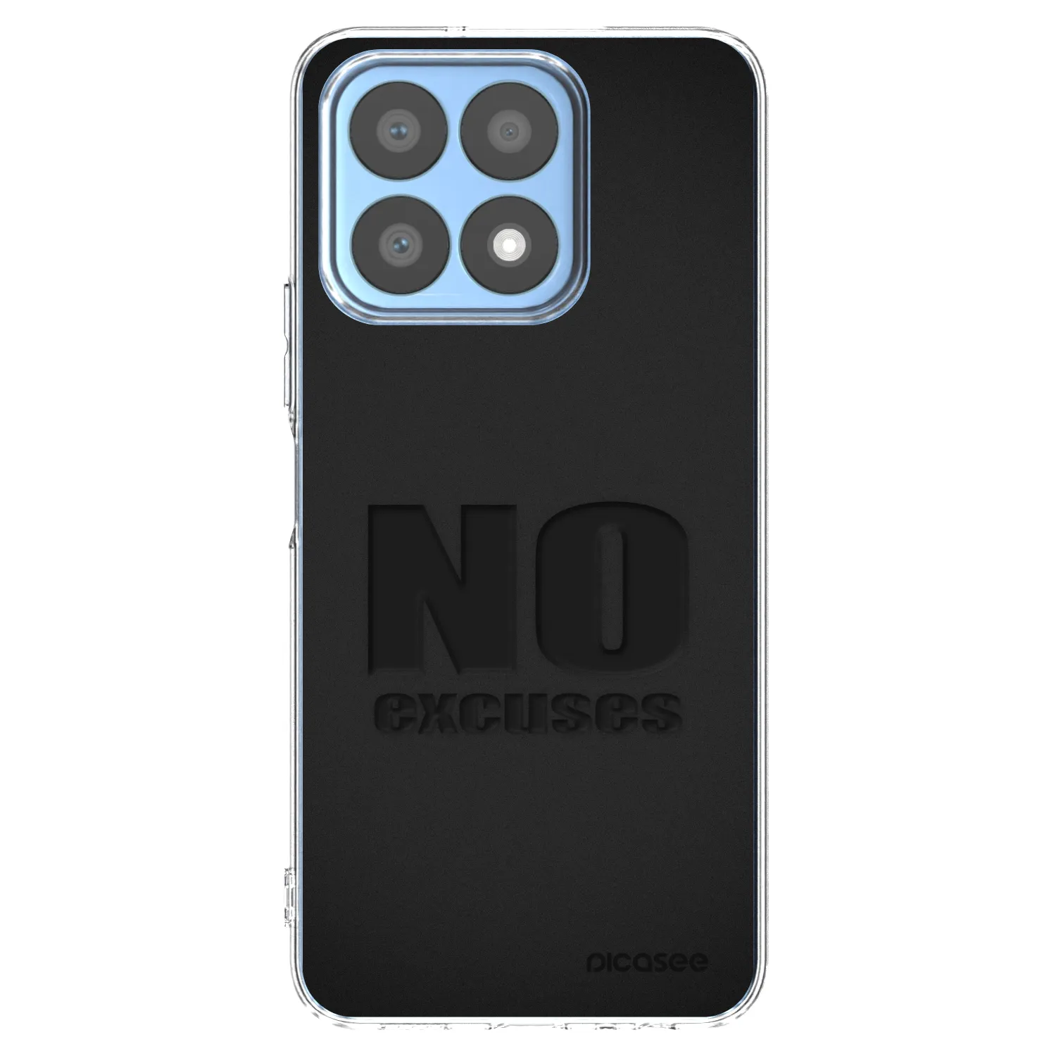 Picasee Honor X8a Hülle - Transparentes Silikon - No Excuses