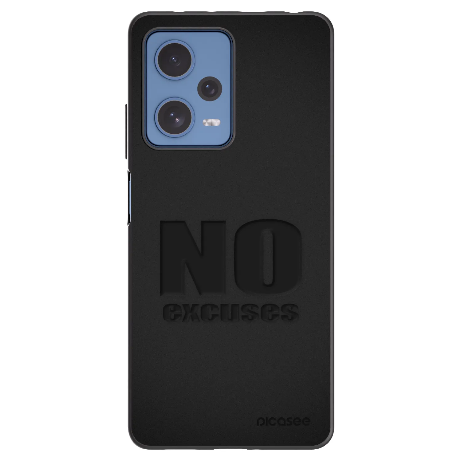 Picasee Xiaomi Redmi Note 12 Pro 5G Hülle - Schwarzes Silikon - No Excuses