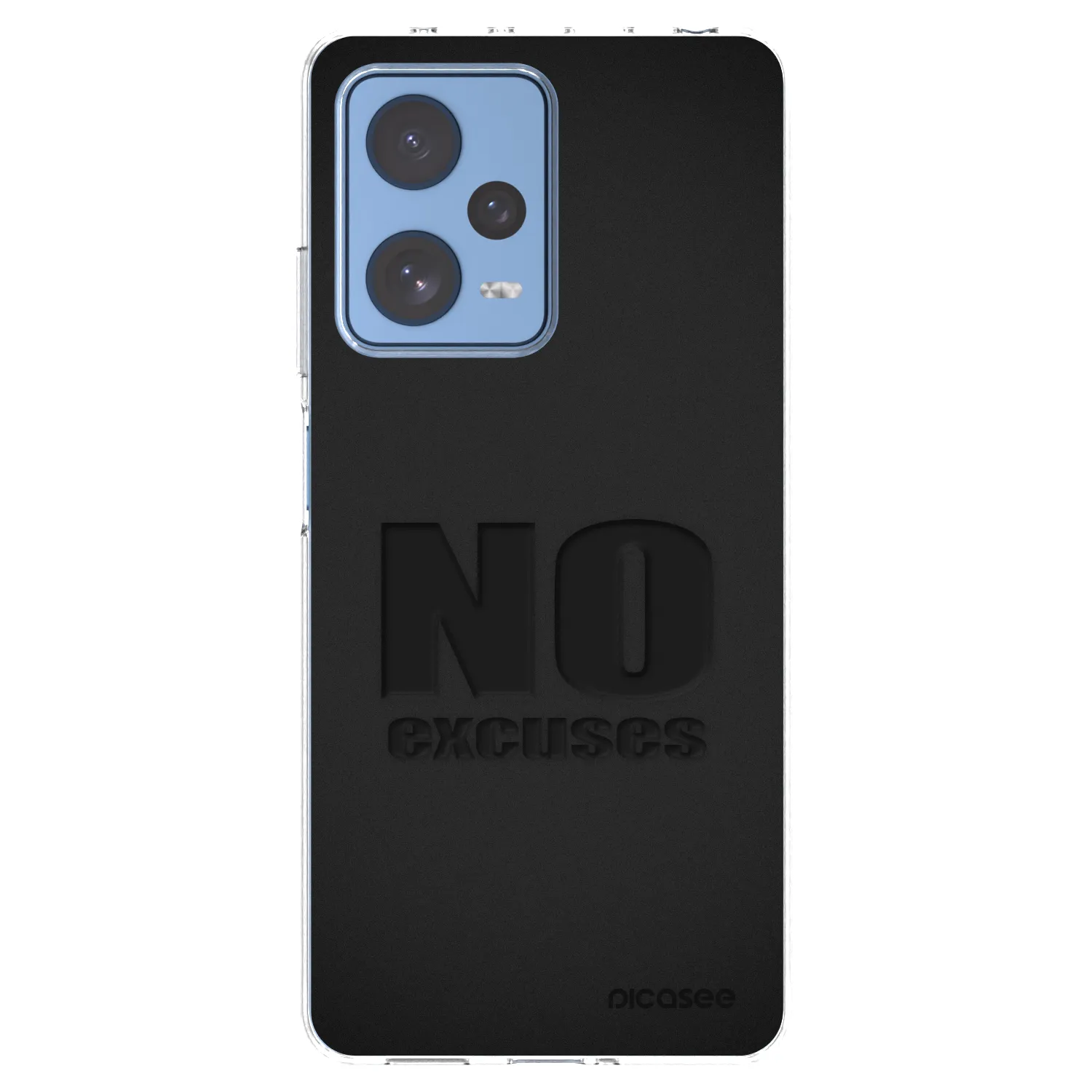 Picasee Xiaomi Redmi Note 12 Pro 5G Hülle - Transparentes Silikon - No Excuses