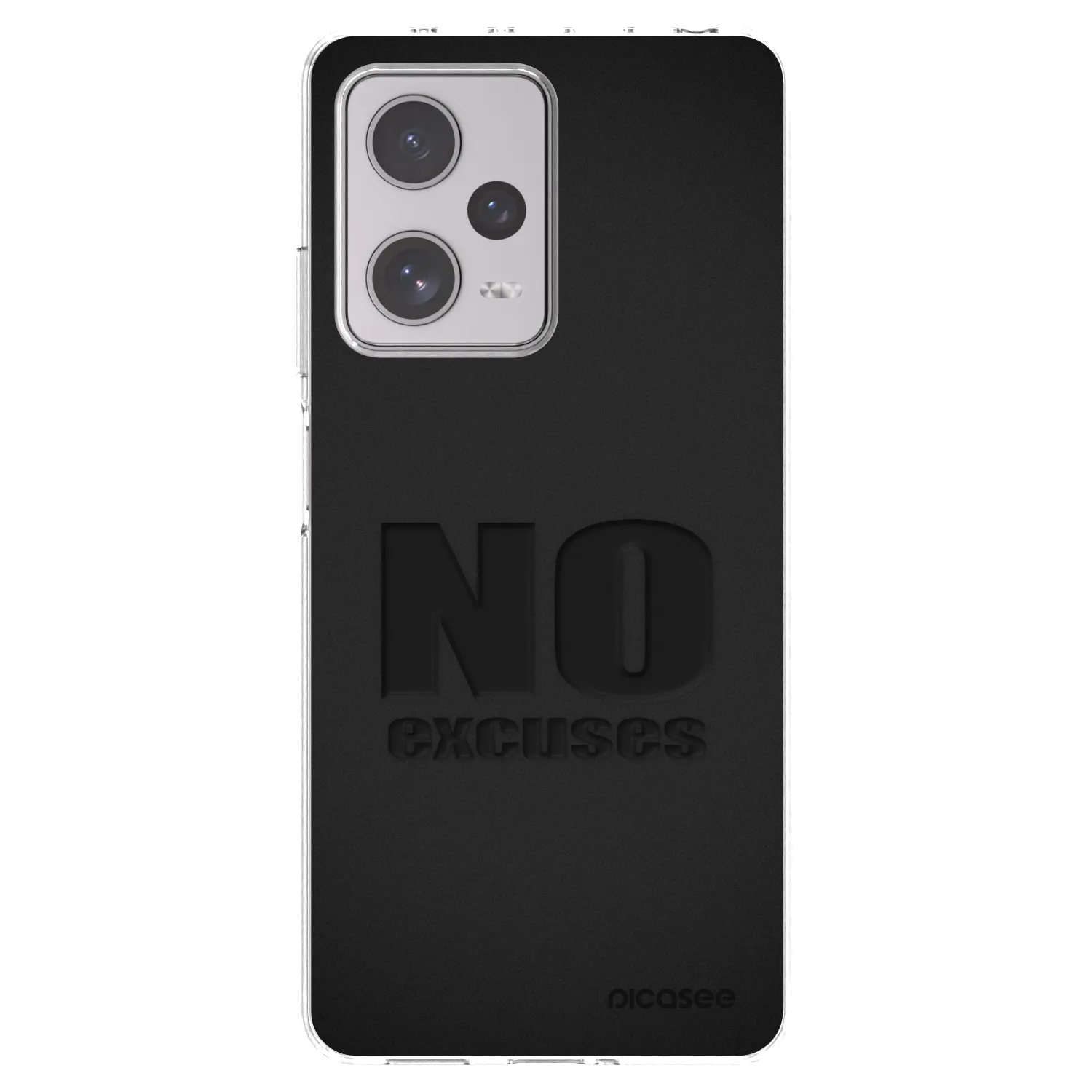 Picasee Xiaomi Redmi Note 12 Pro+ 5G Hülle - Transparentes Silikon - No Excuses