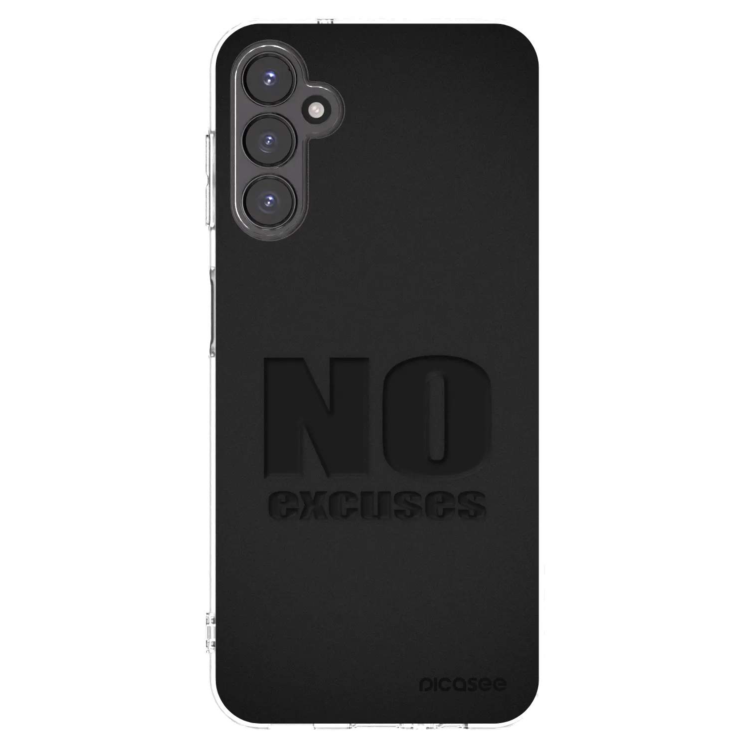 Picasee Samsung Galaxy A14 4G A145R Hülle - Transparentes Silikon - No Excuses