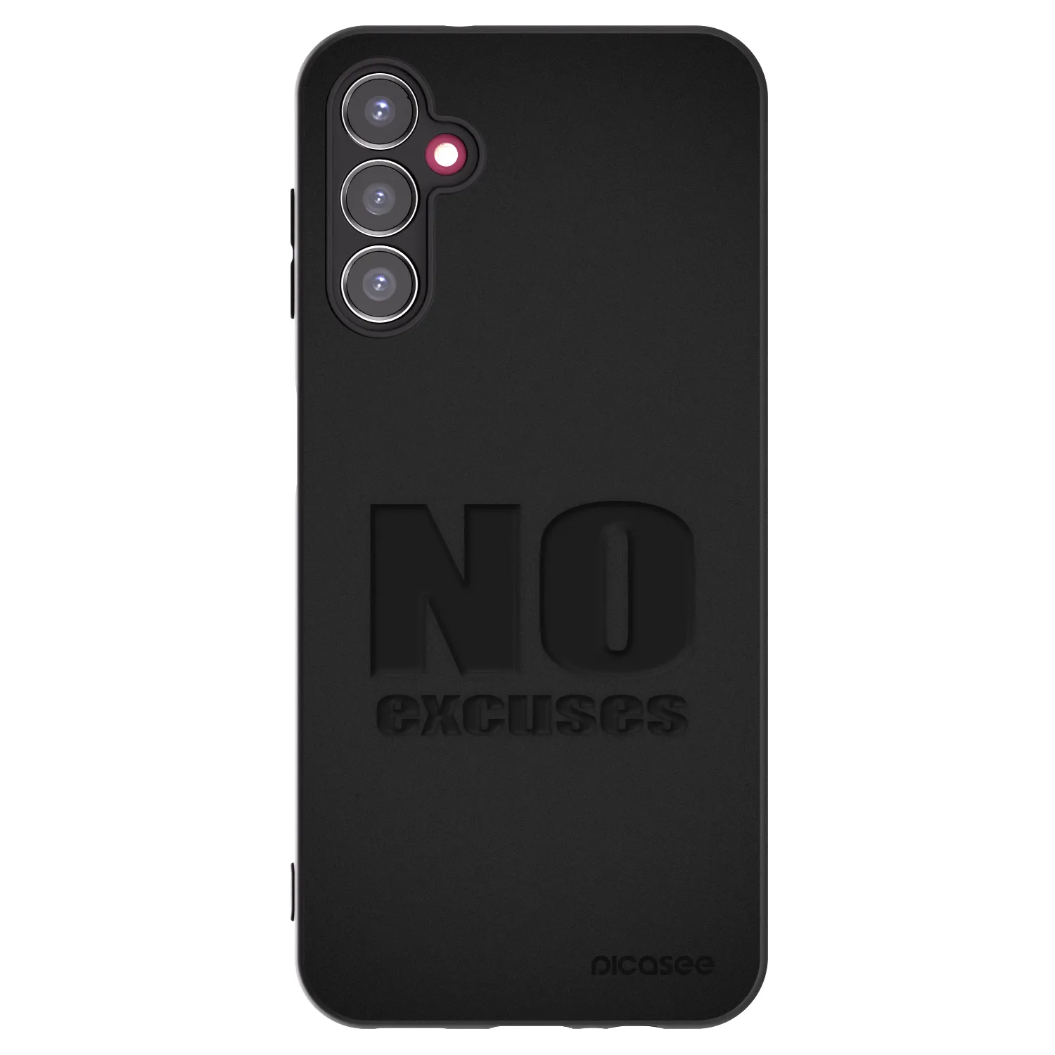 Picasee Samsung Galaxy A14 5G A146P Hülle - Schwarzes Silikon - No Excuses