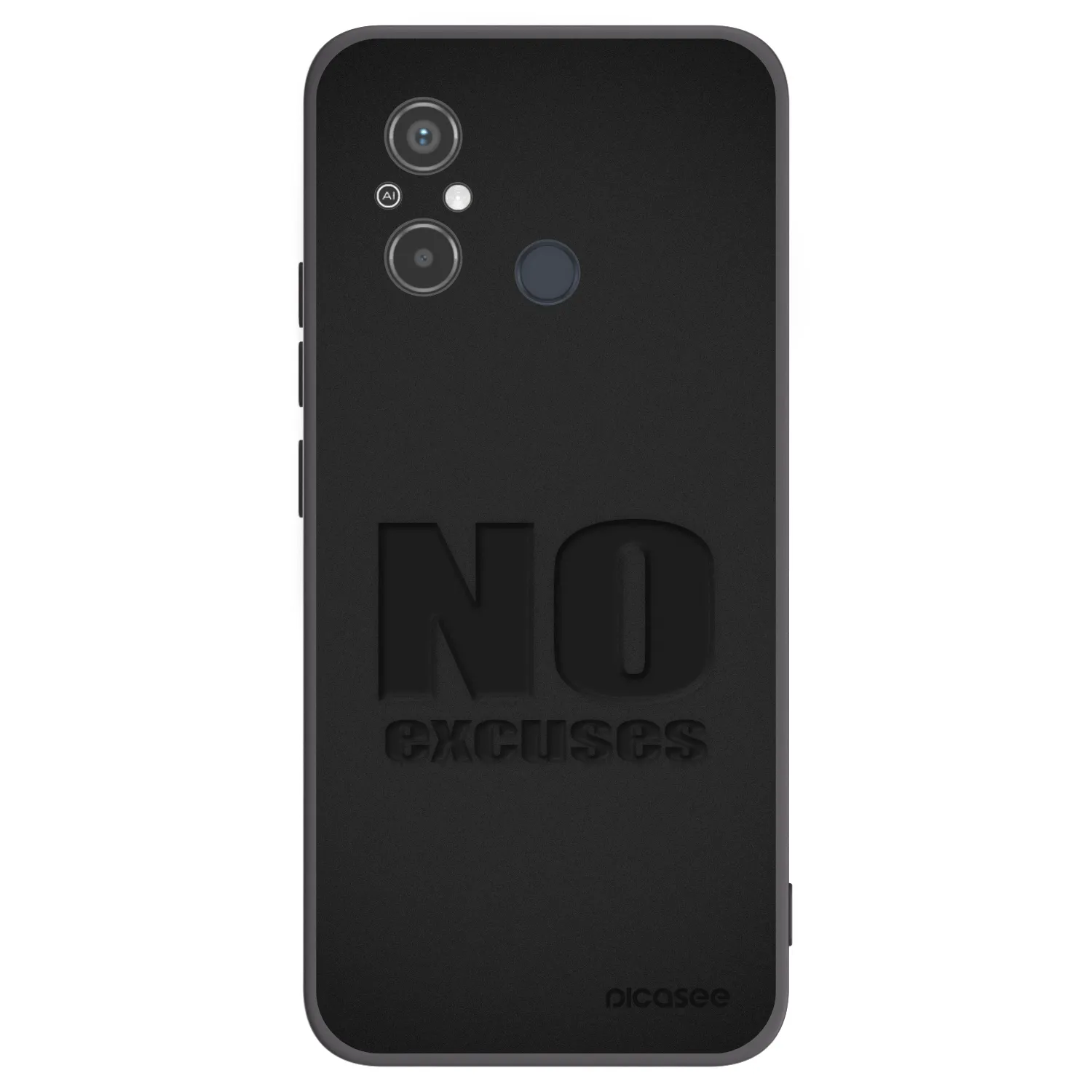 Picasee Xiaomi Redmi 12C Hülle - Schwarzes Silikon - No Excuses