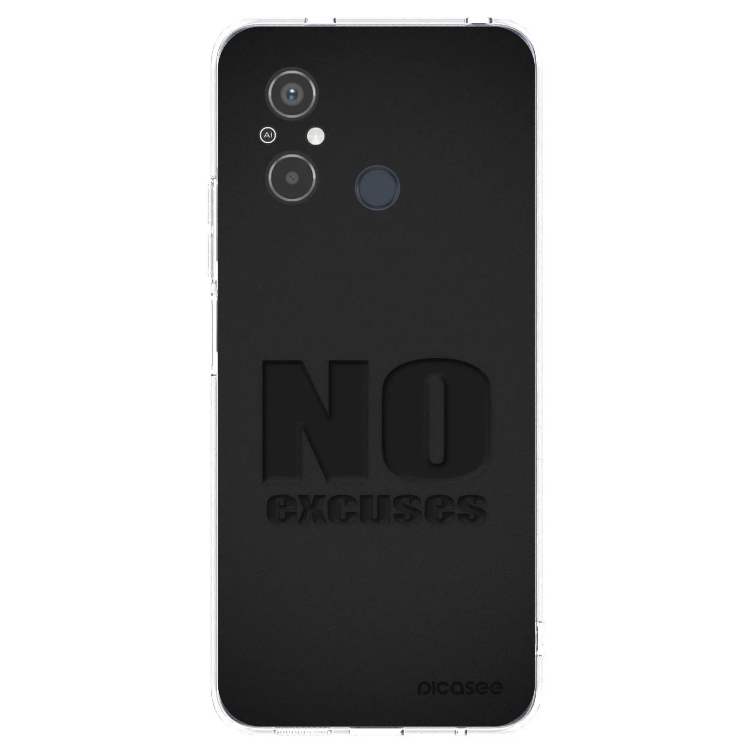 Picasee Xiaomi Redmi 12C Hülle - Transparentes Silikon - No Excuses