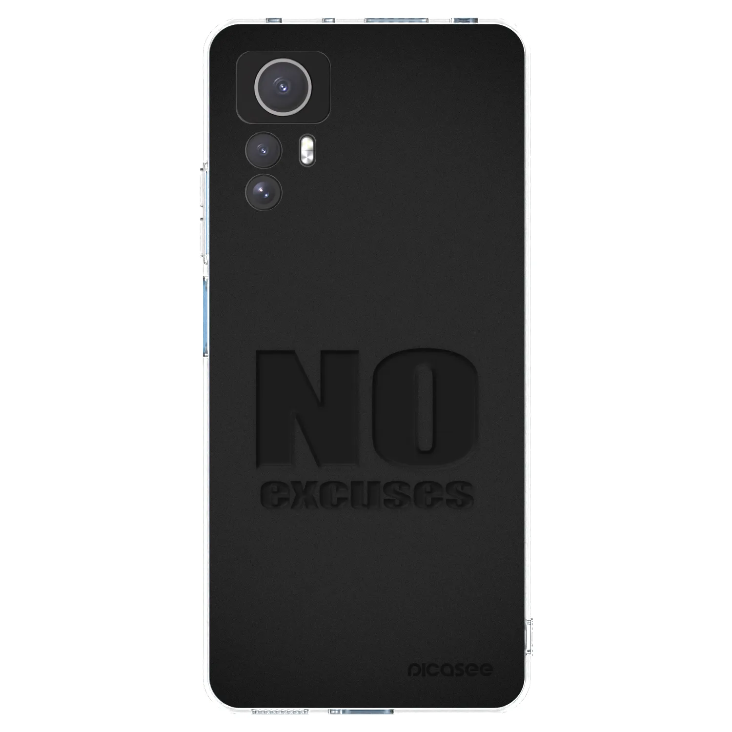 Picasee Xiaomi Redmi Note 12S Hülle - Transparentes Silikon - No Excuses