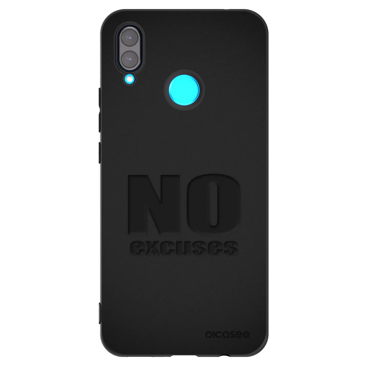 Picasee Huawei Nova 3 Hülle - Schwarzes Silikon - No Excuses