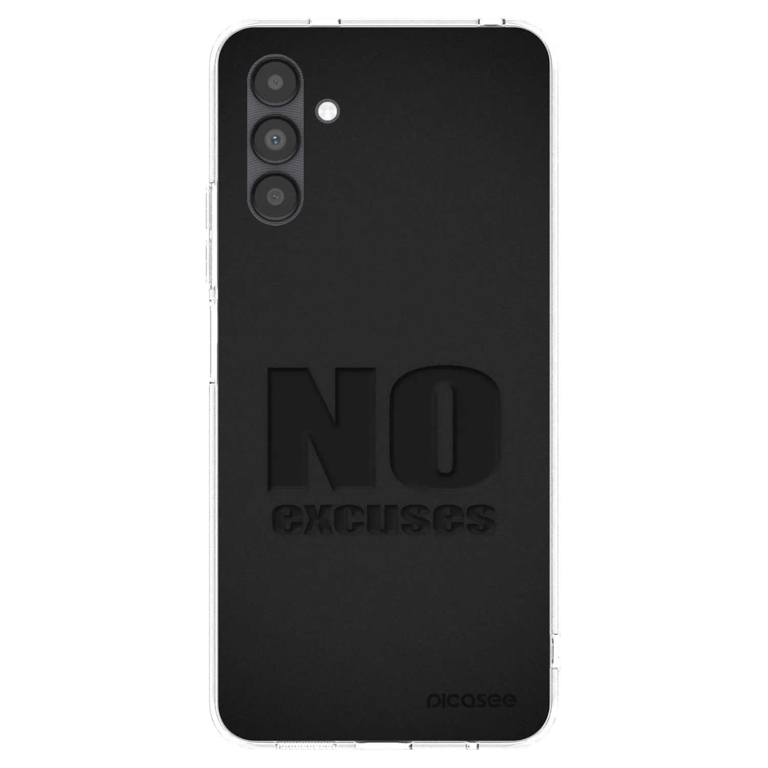 Picasee Samsung Galaxy A04s A047F Hülle - Transparentes Silikon - No Excuses