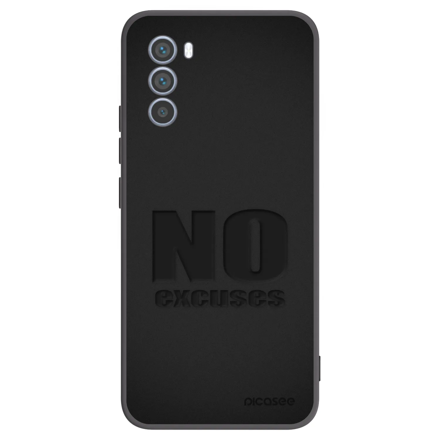 Picasee Motorola Moto G62 Hülle - Schwarzes Silikon - No Excuses