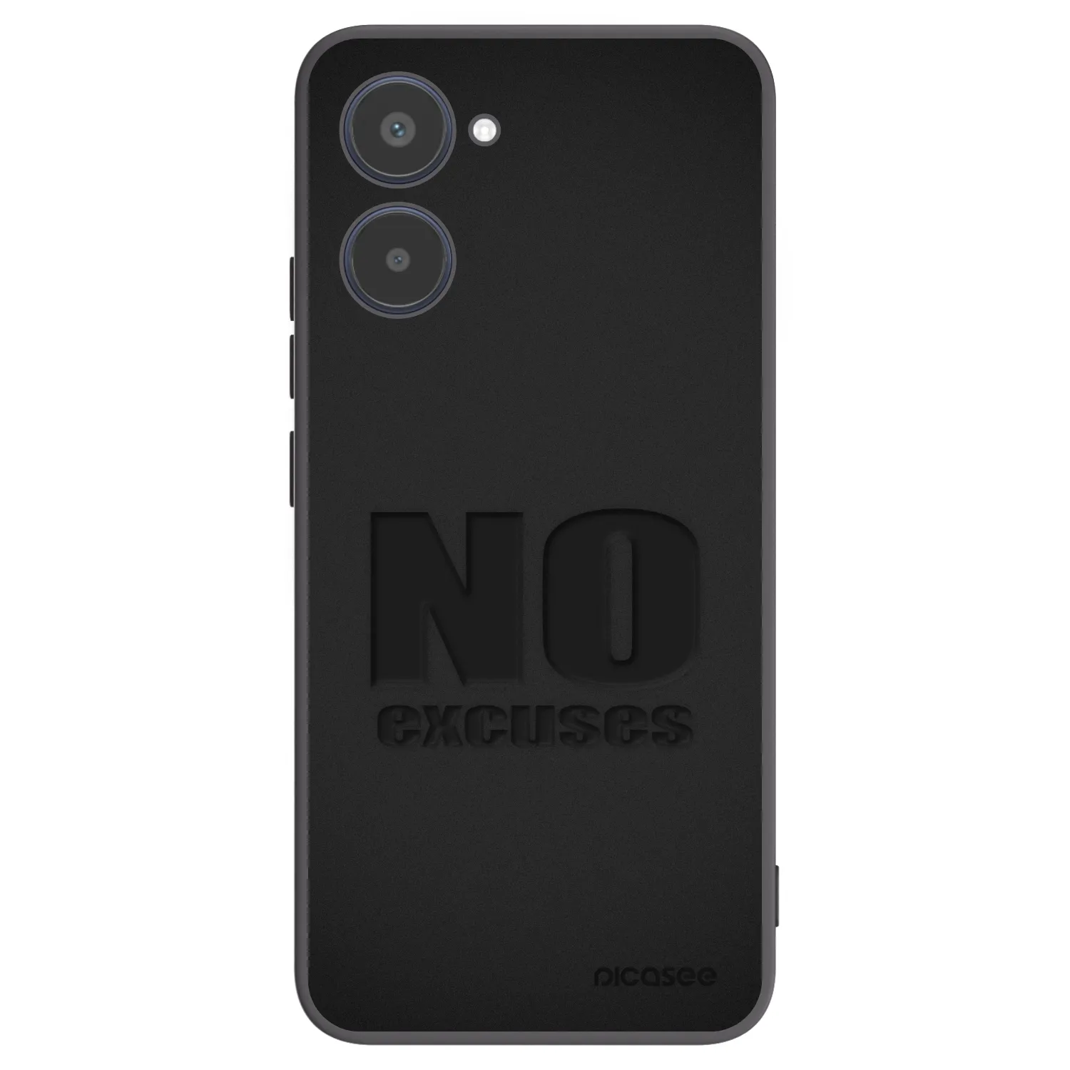 Picasee Realme 10 4G Hülle - Schwarzes Silikon - No Excuses