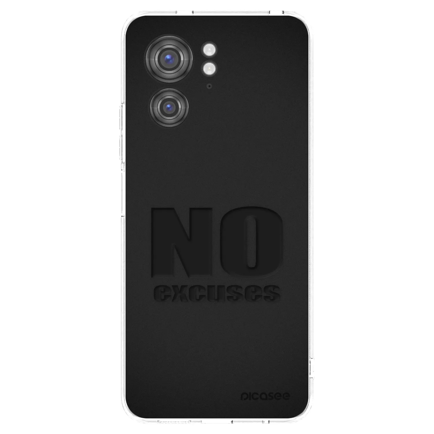 Picasee Motorola Edge 40 Hülle - Transparentes Silikon - No Excuses