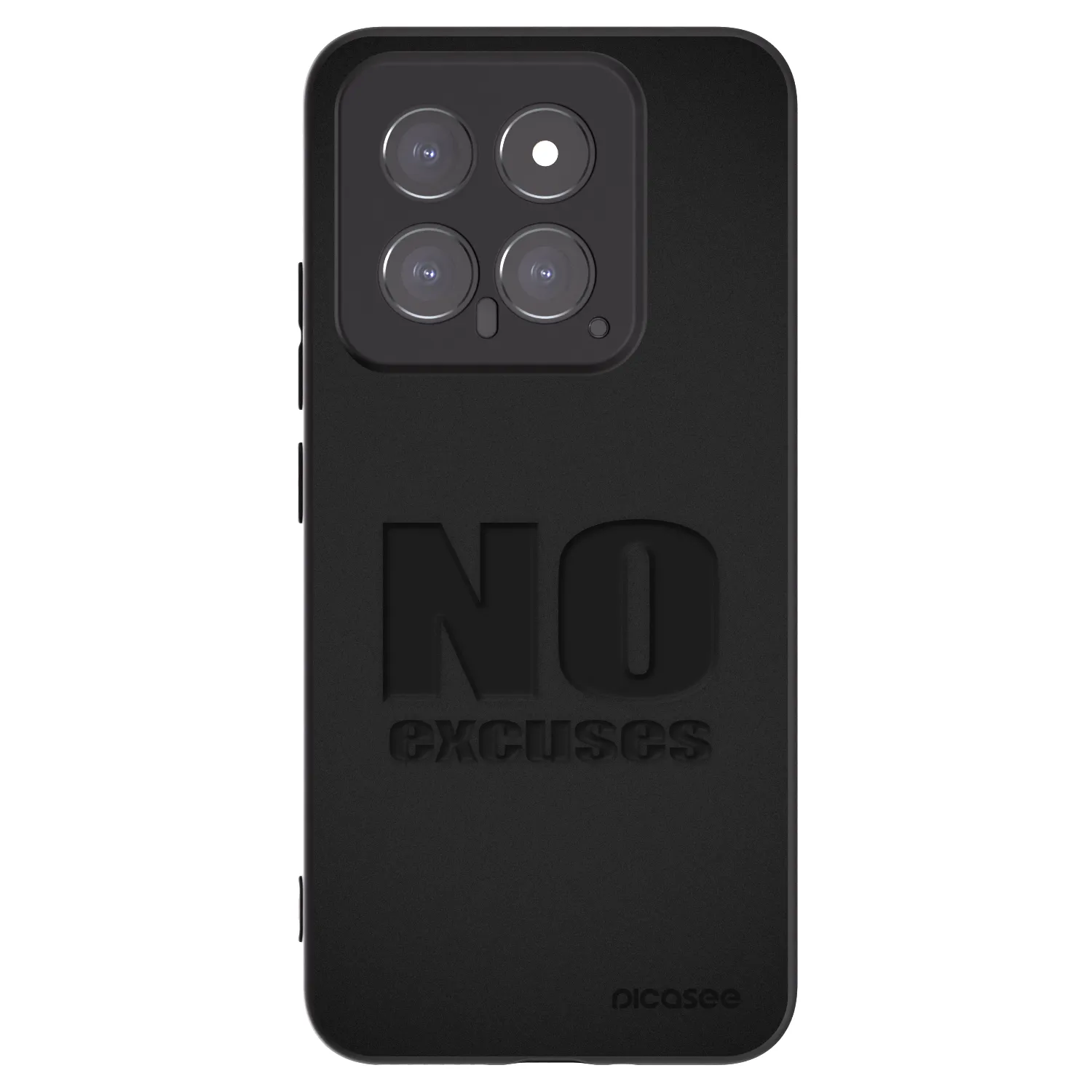 Picasee Xiaomi 14 Hülle - Schwarzes Silikon - No Excuses