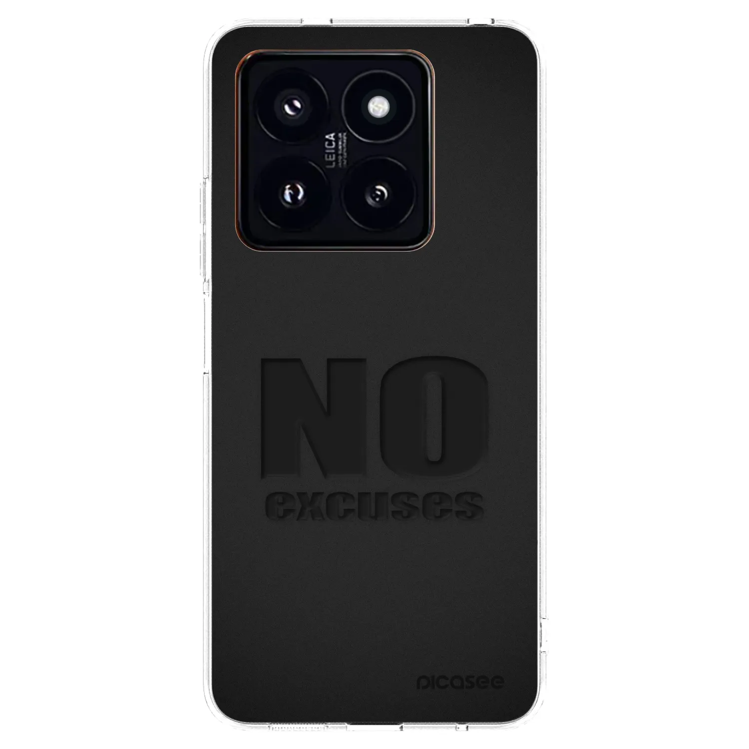 Picasee Xiaomi 14 Pro Hülle - Transparentes Silikon - No Excuses