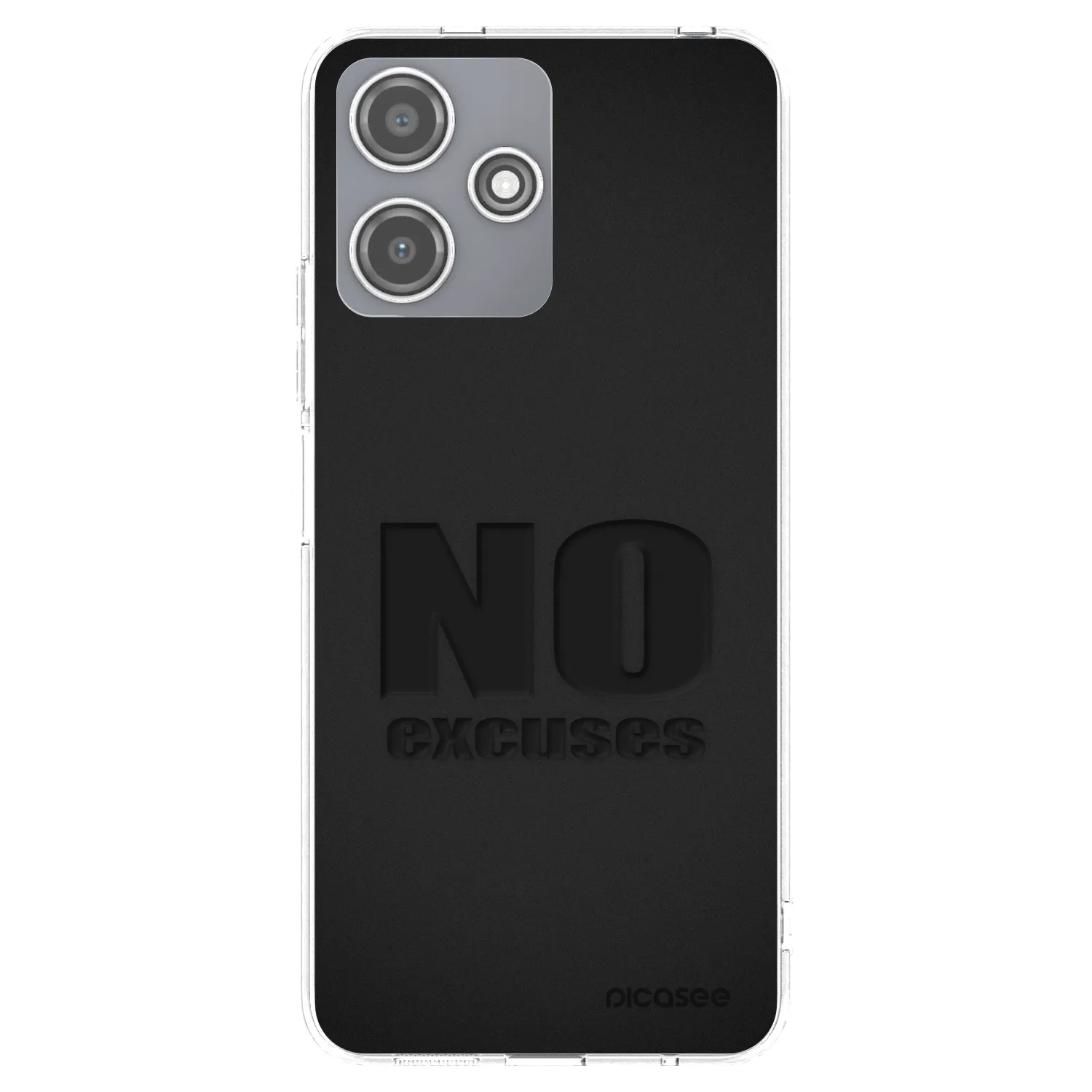 Picasee Xiaomi Redmi 12 5G Hülle - Transparentes Silikon - No Excuses