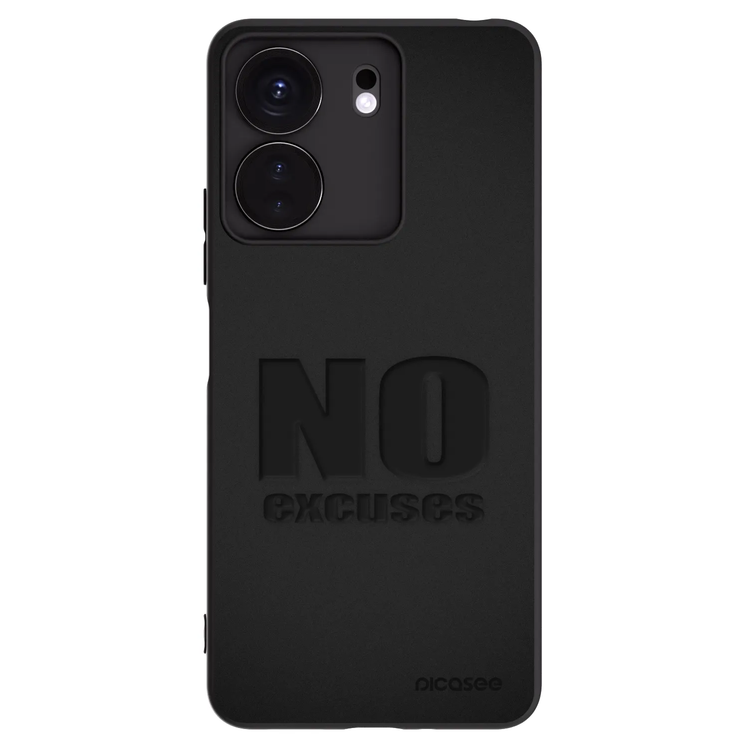 Picasee Xiaomi Redmi 13C 4G Hülle - Schwarzes Silikon - No Excuses
