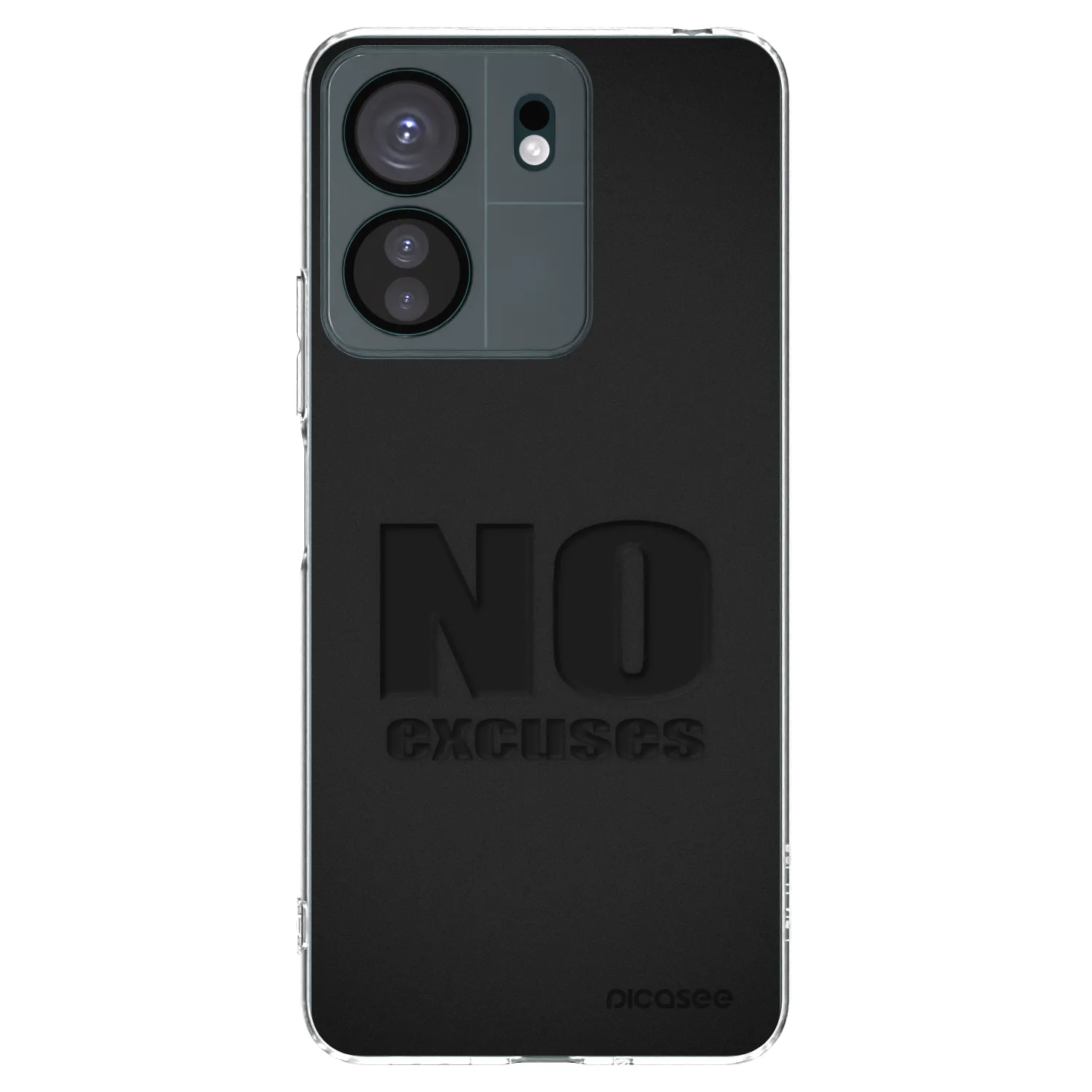 Picasee Xiaomi Redmi 13C 4G Hülle - Transparentes Silikon - No Excuses