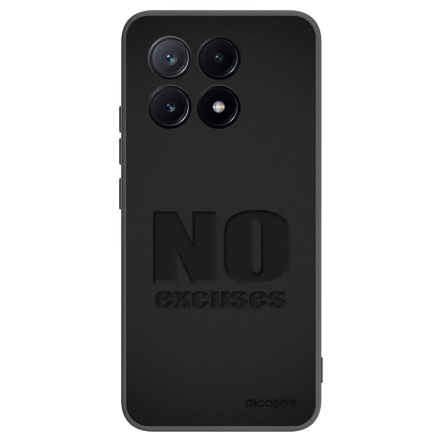 Picasee Xiaomi Poco X6 Pro Hülle - Schwarzes Silikon - No Excuses