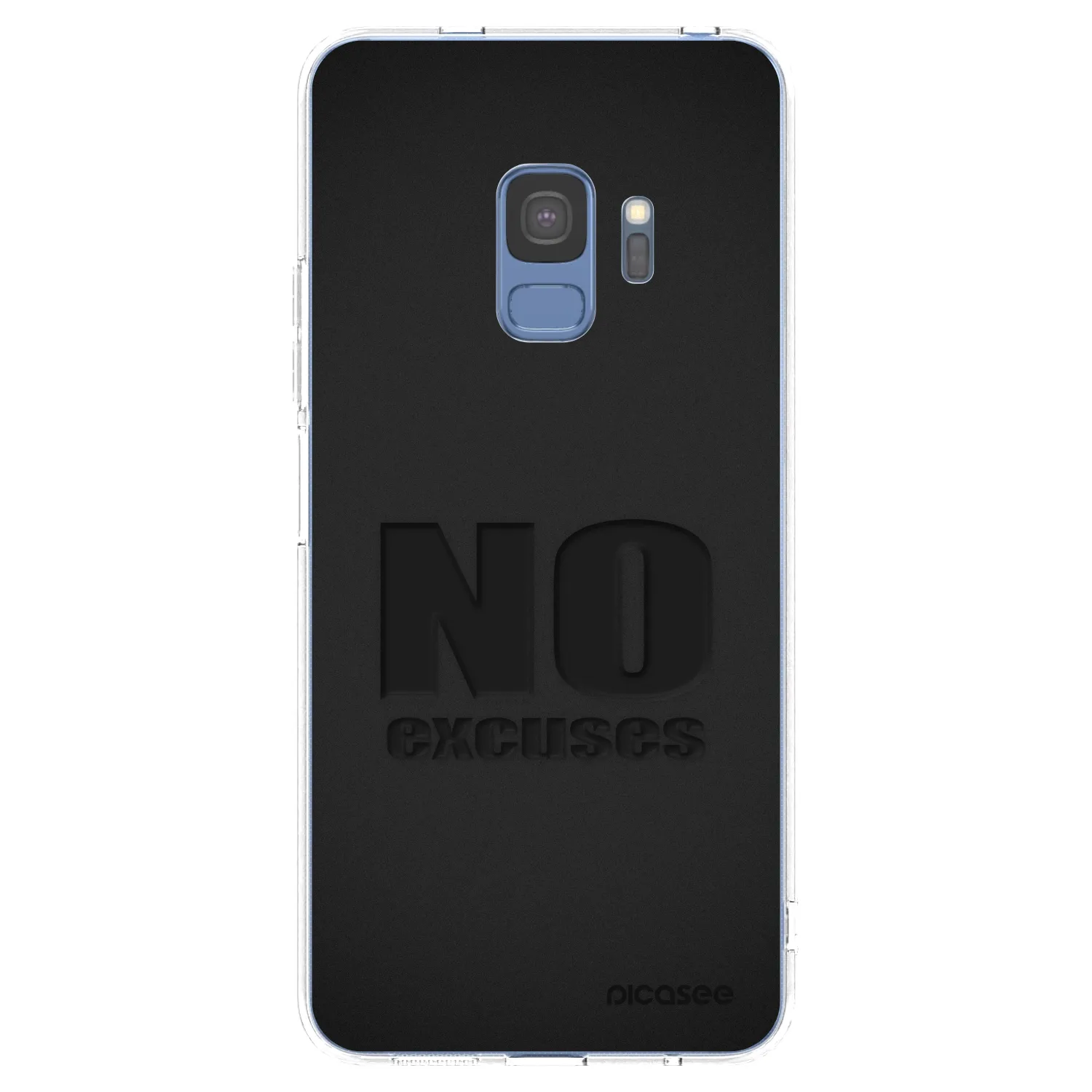 Picasee Samsung Galaxy S9 G960F Hülle - Transparentes Silikon - No Excuses