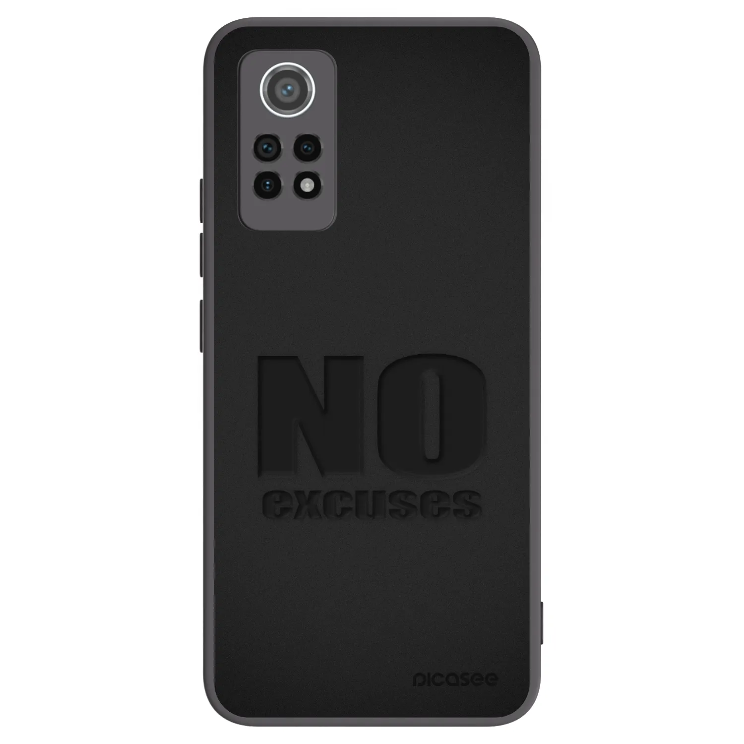 Picasee Xiaomi Redmi Note 12 Pro 4G Hülle - Schwarzes Silikon - No Excuses
