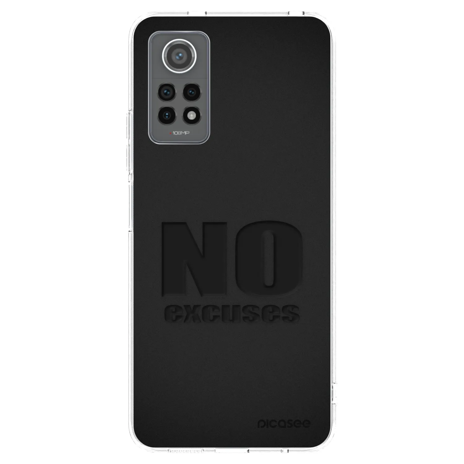 Picasee Xiaomi Redmi Note 12 Pro 4G Hülle - Transparentes Silikon - No Excuses