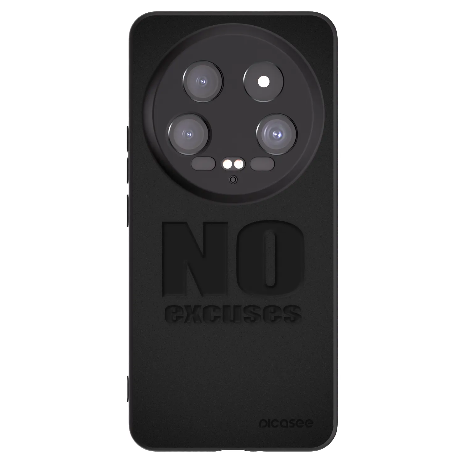 Picasee Xiaomi 14 Ultra Hülle - Schwarzes Silikon - No Excuses
