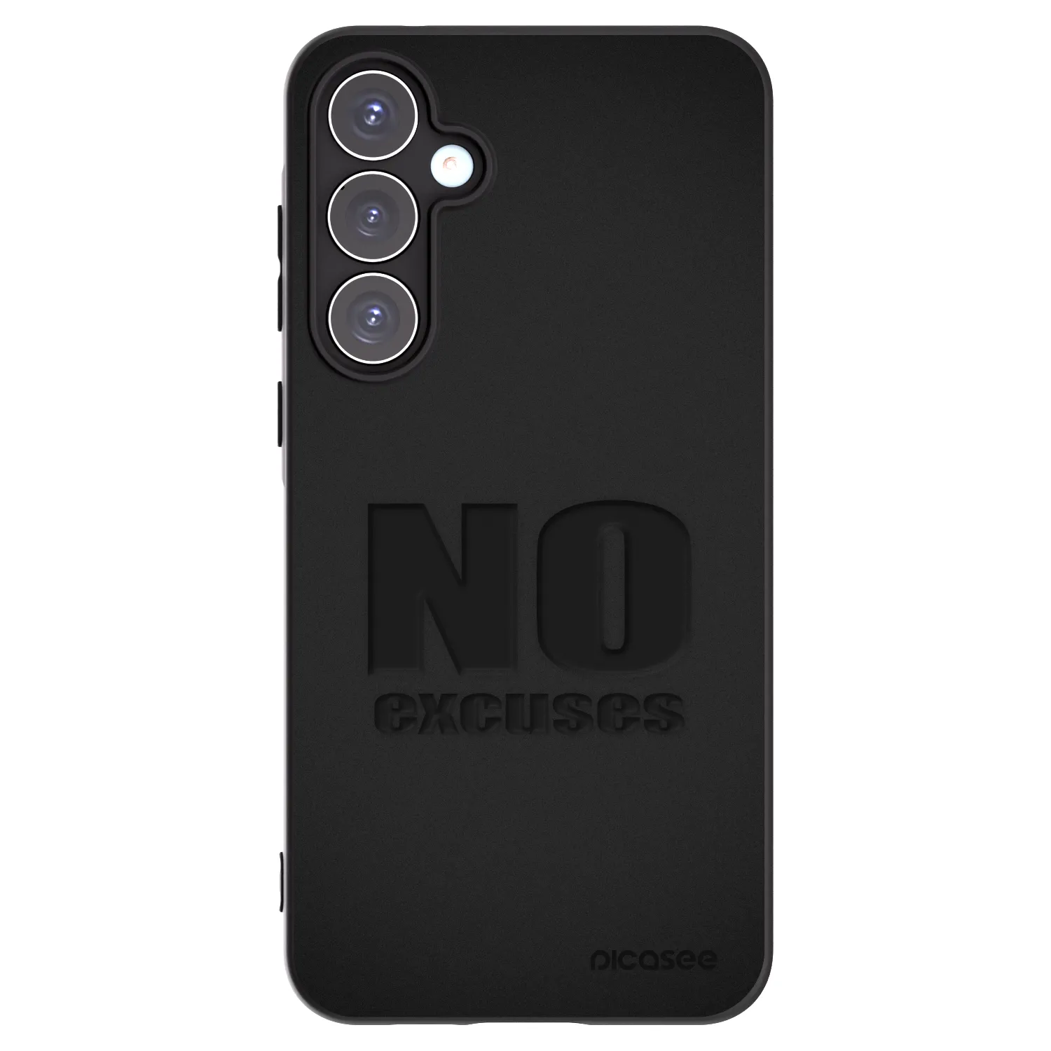 Picasee Samsung Galaxy A55 5G A556B Hülle - Schwarzes Silikon - No Excuses