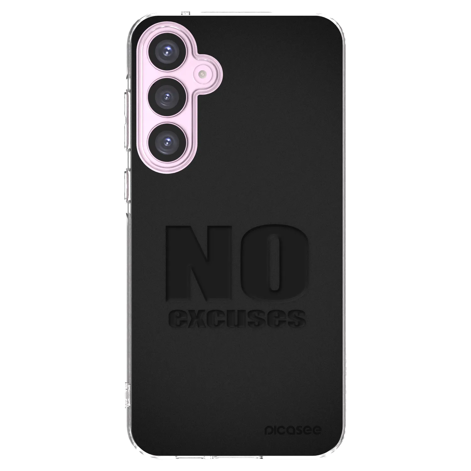 Picasee Samsung Galaxy A55 5G A556B Hülle - Transparentes Silikon - No Excuses