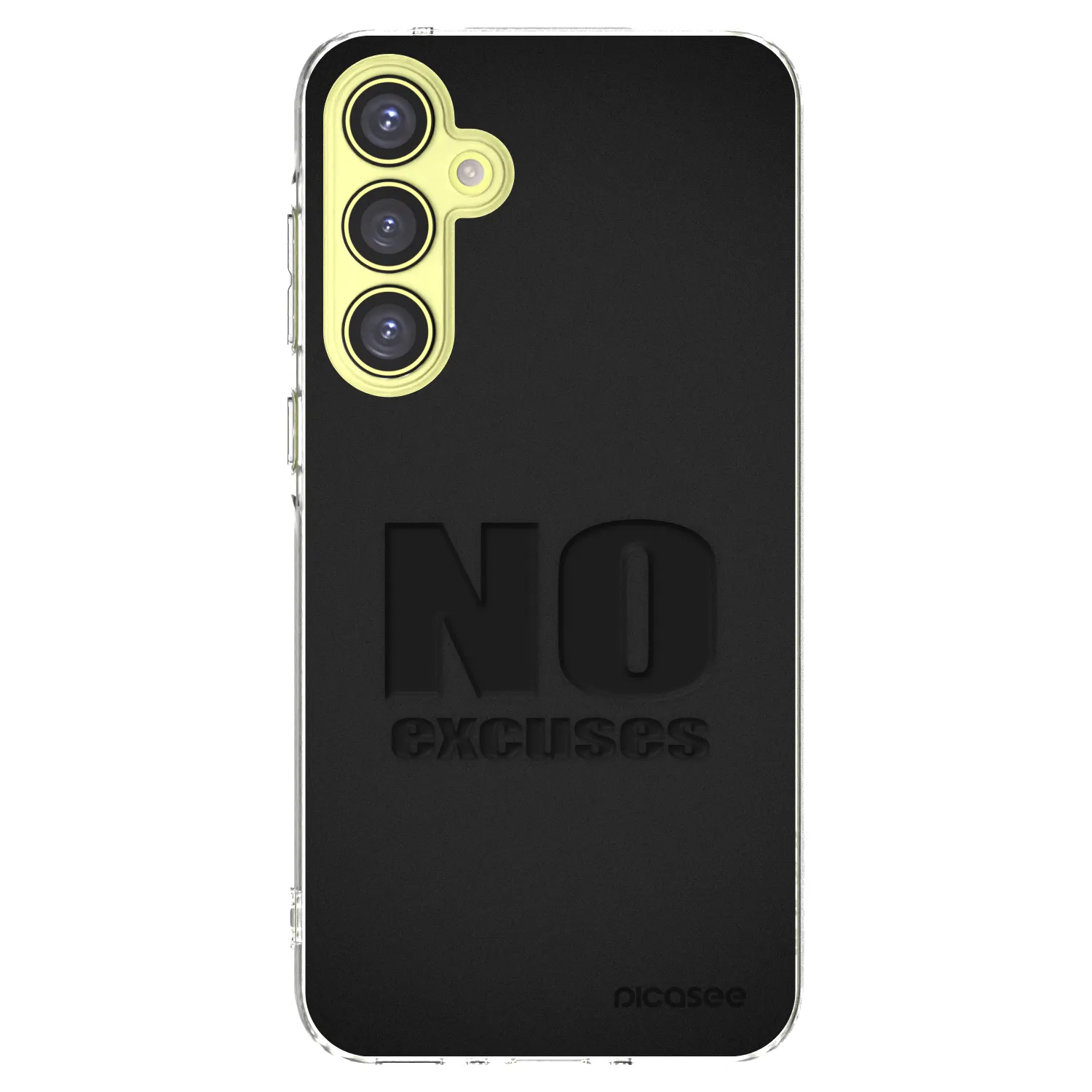 Picasee Samsung Galaxy A35 5G A356B Hülle - Transparentes Silikon - No Excuses