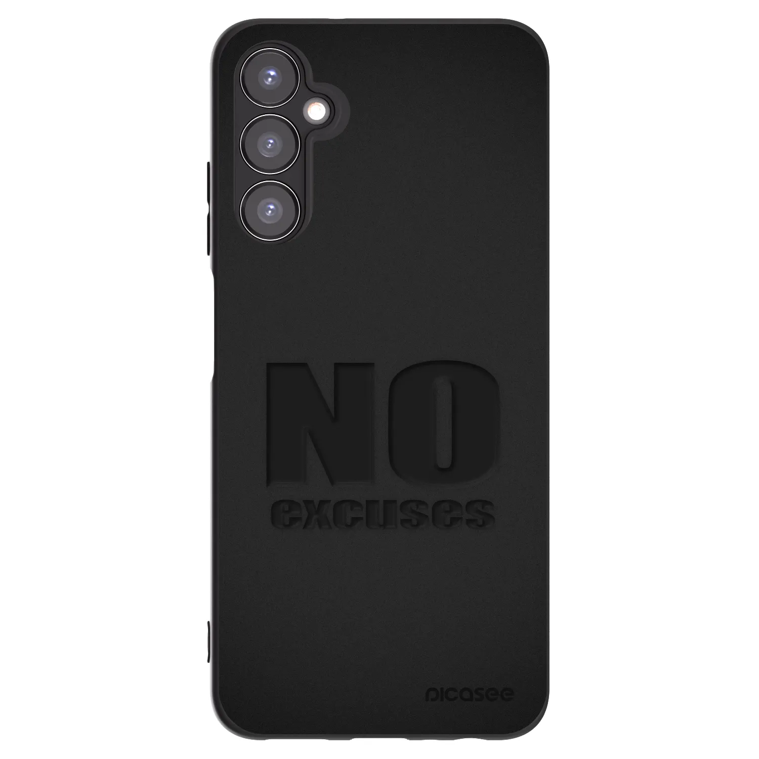 Picasee Samsung Galaxy A05s A057G Hülle - Schwarzes Silikon - No Excuses