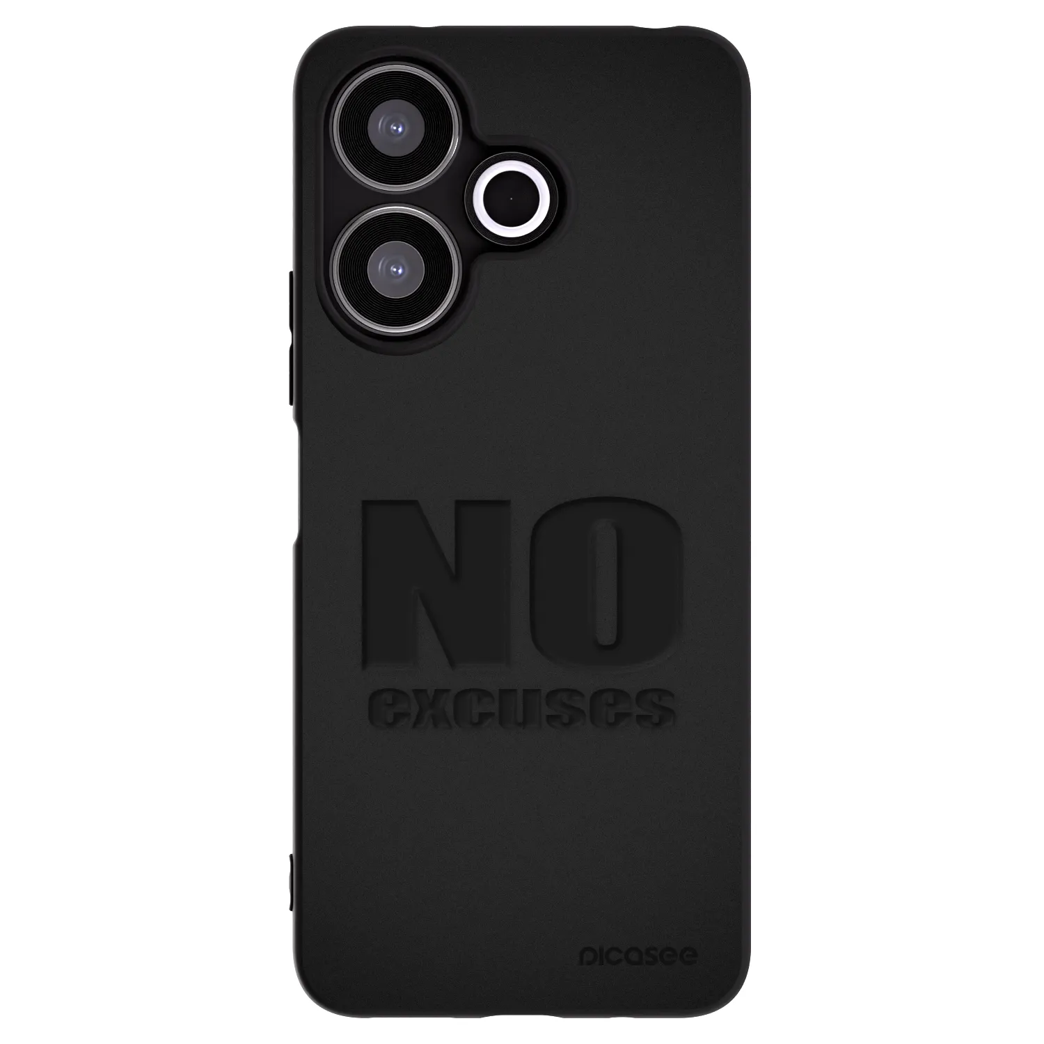 Picasee Xiaomi Redmi 13 4G Hülle - Schwarzes Silikon - No Excuses