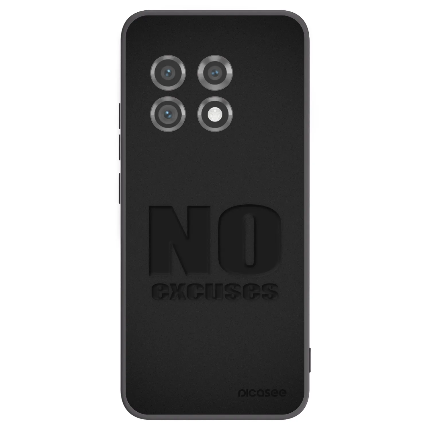 Picasee OnePlus 11 5G Hülle - Schwarzes Silikon - No Excuses