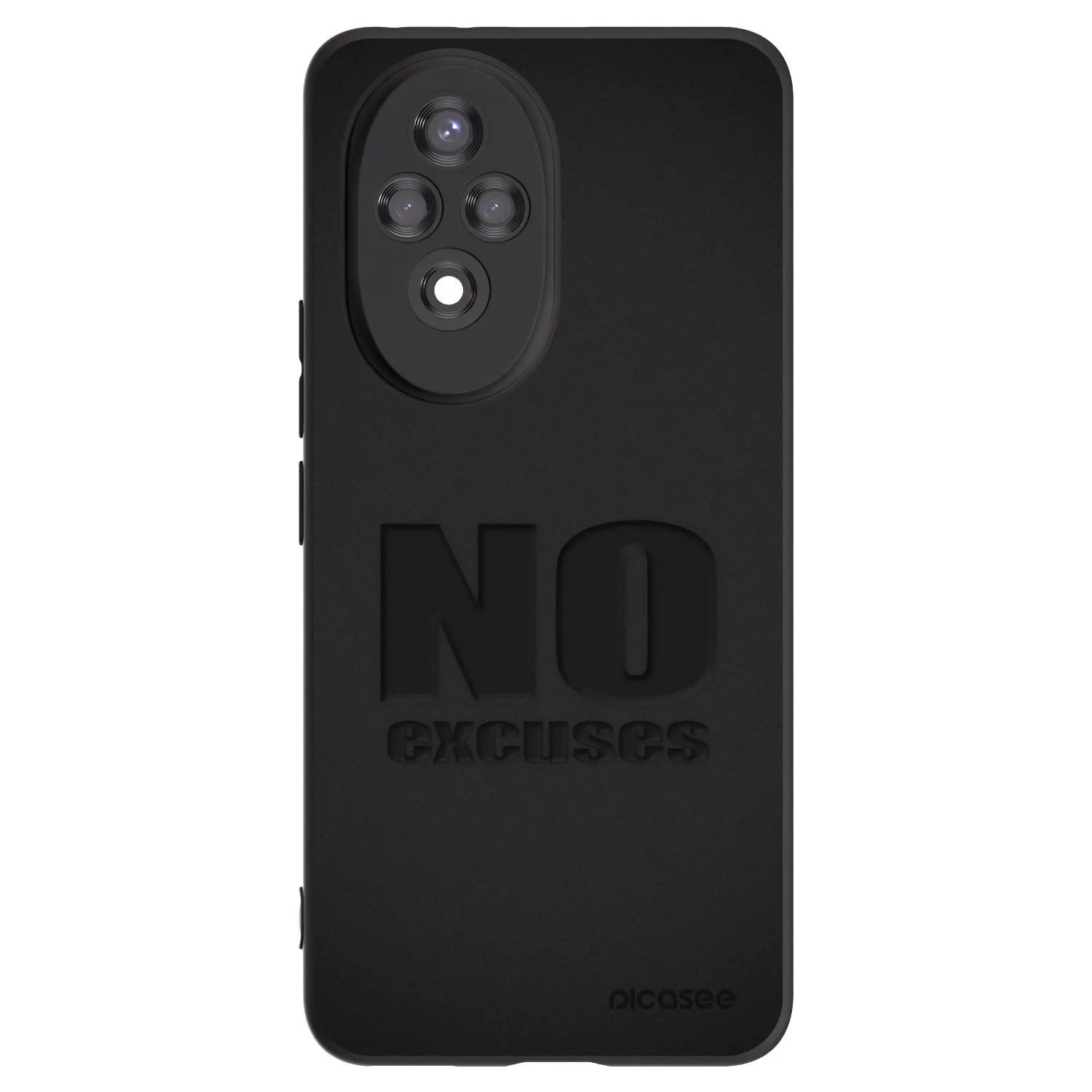 Picasee Honor 200 Pro 5G Hülle - Schwarzes Silikon - No Excuses