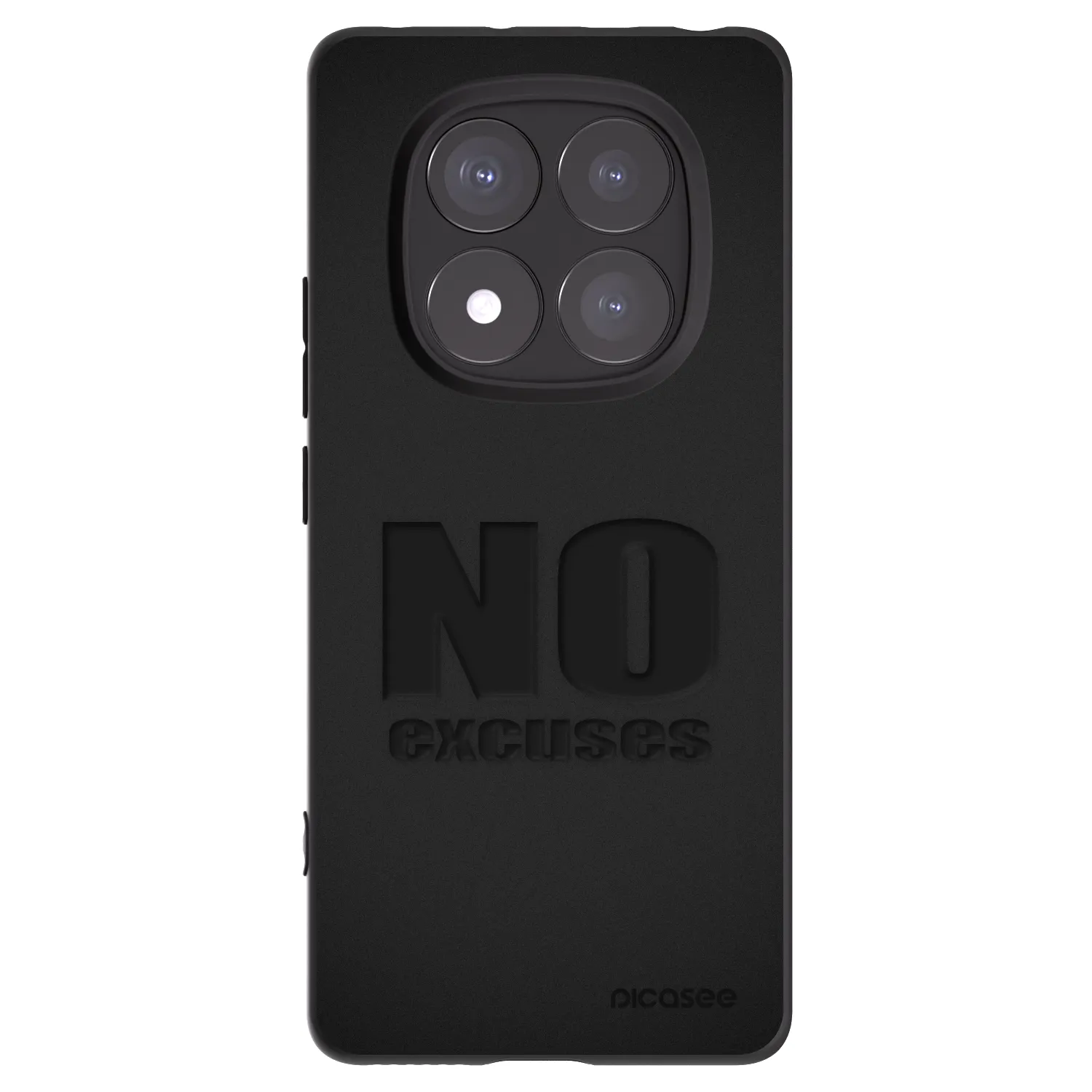 Picasee Xiaomi Redmi Note 14 Pro 5G Hülle - Schwarzes Silikon - No Excuses