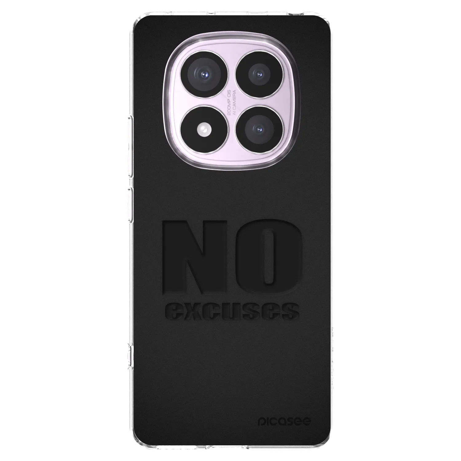 Picasee Xiaomi Redmi Note 14 Pro 5G Hülle - Transparentes Silikon - No Excuses