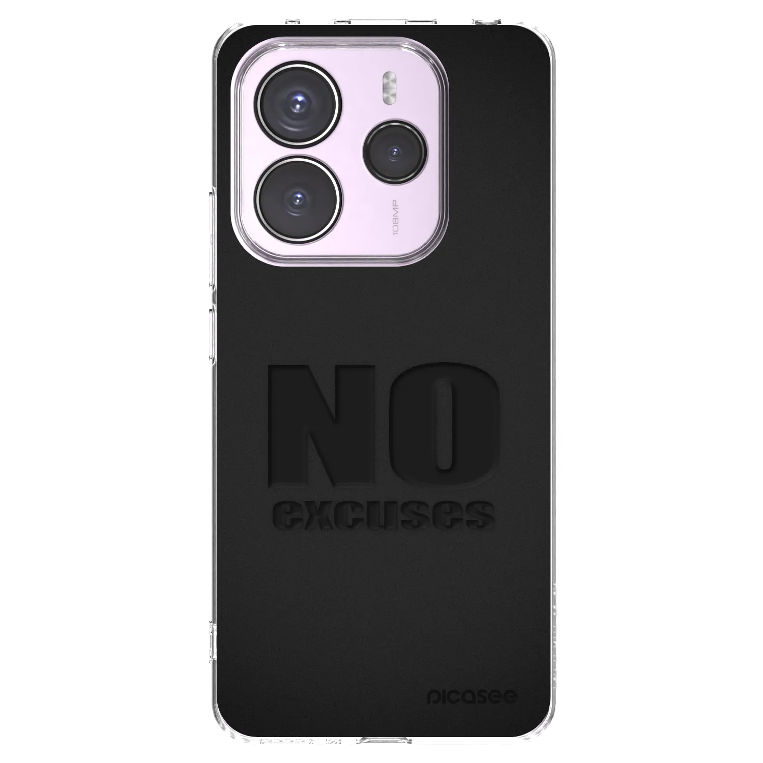 Picasee Xiaomi Redmi Note 14 5G Hülle - Transparentes Silikon - No Excuses
