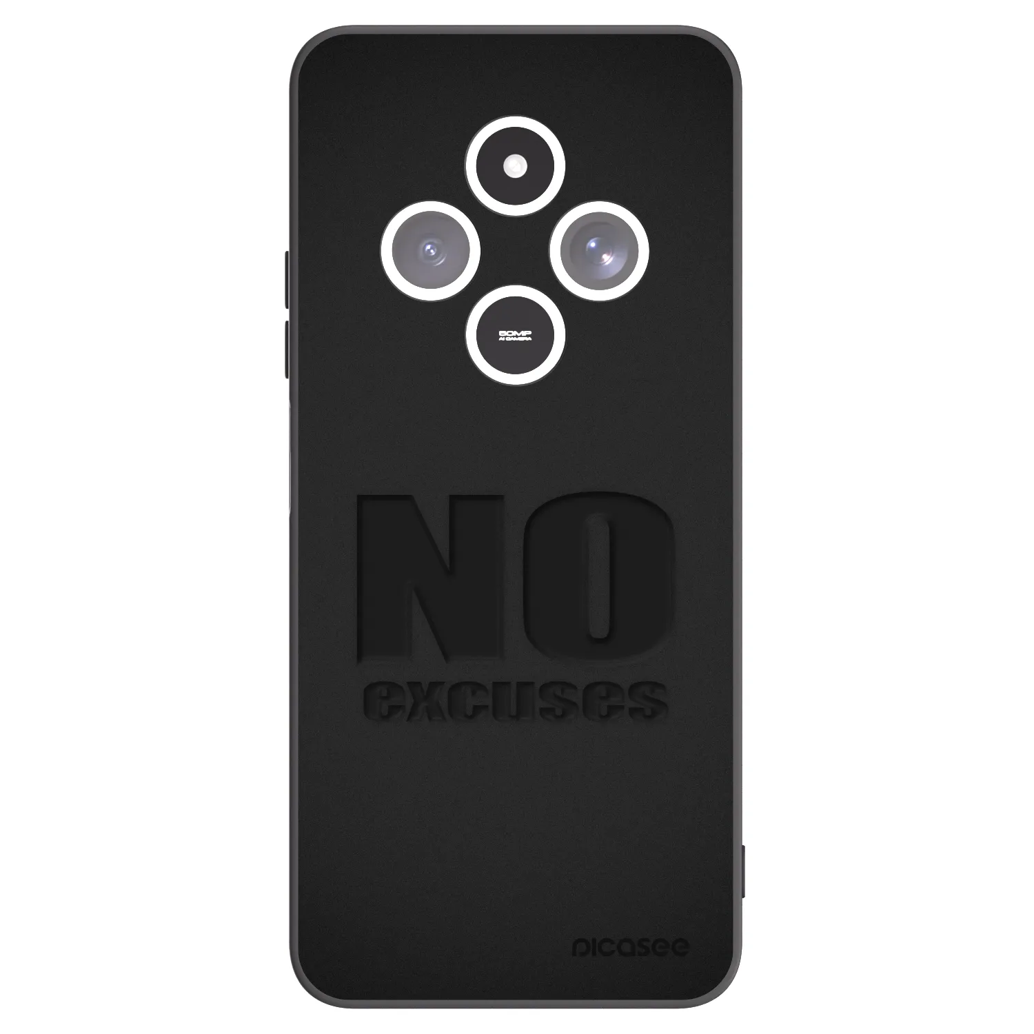 Picasee Xiaomi Redmi 14C Hülle - Schwarzes Silikon - No Excuses