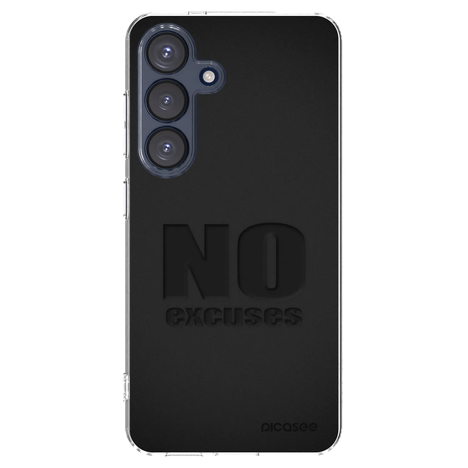 Picasee Samsung Galaxy S25 5G Hülle - Transparentes Silikon - No Excuses